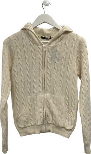 Brandy Melville Cream Arms Cable Sweater One Size