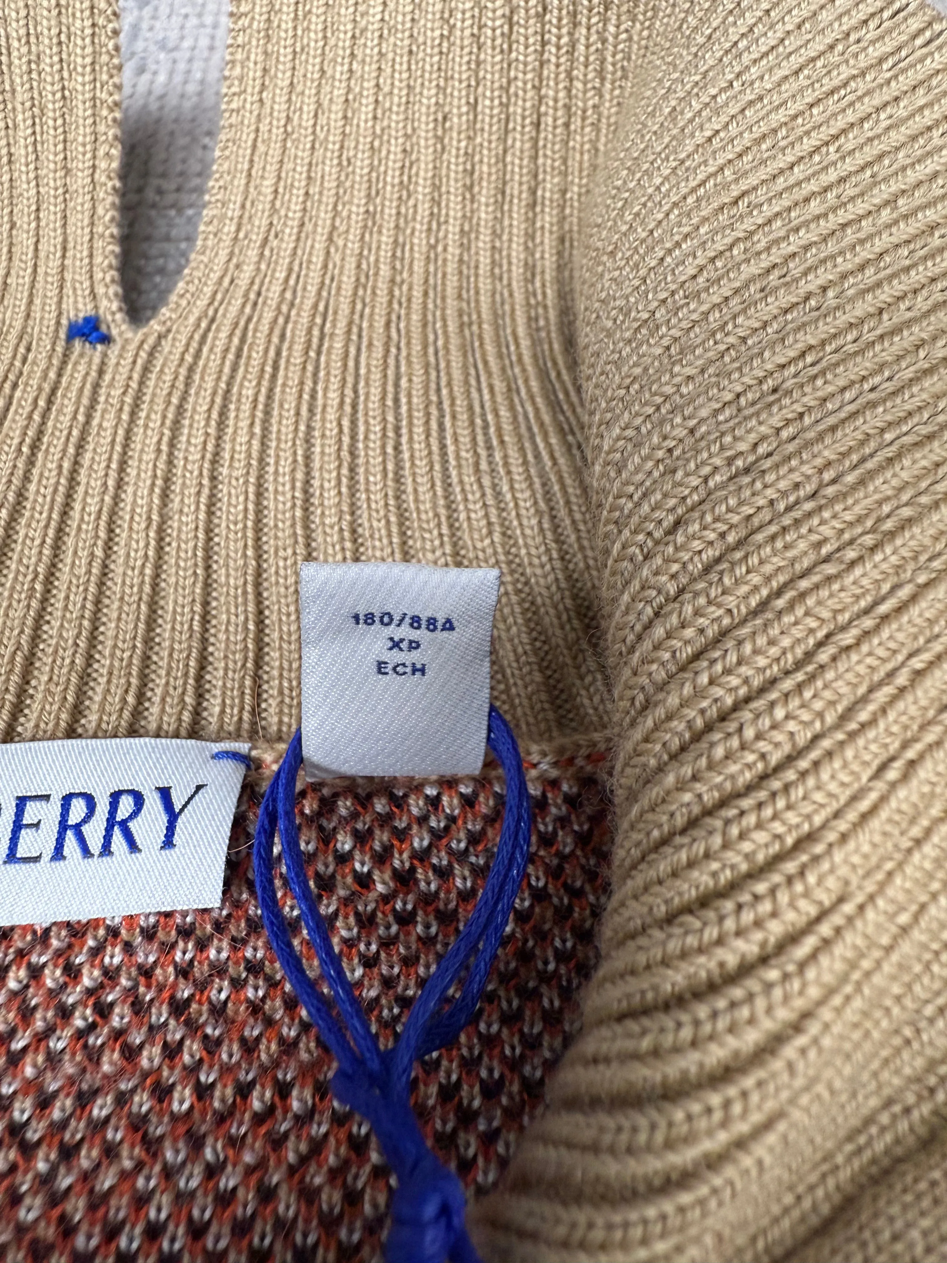 Burberry Check Wool Mohair Blend Jacket - Archive Beige (Unused)