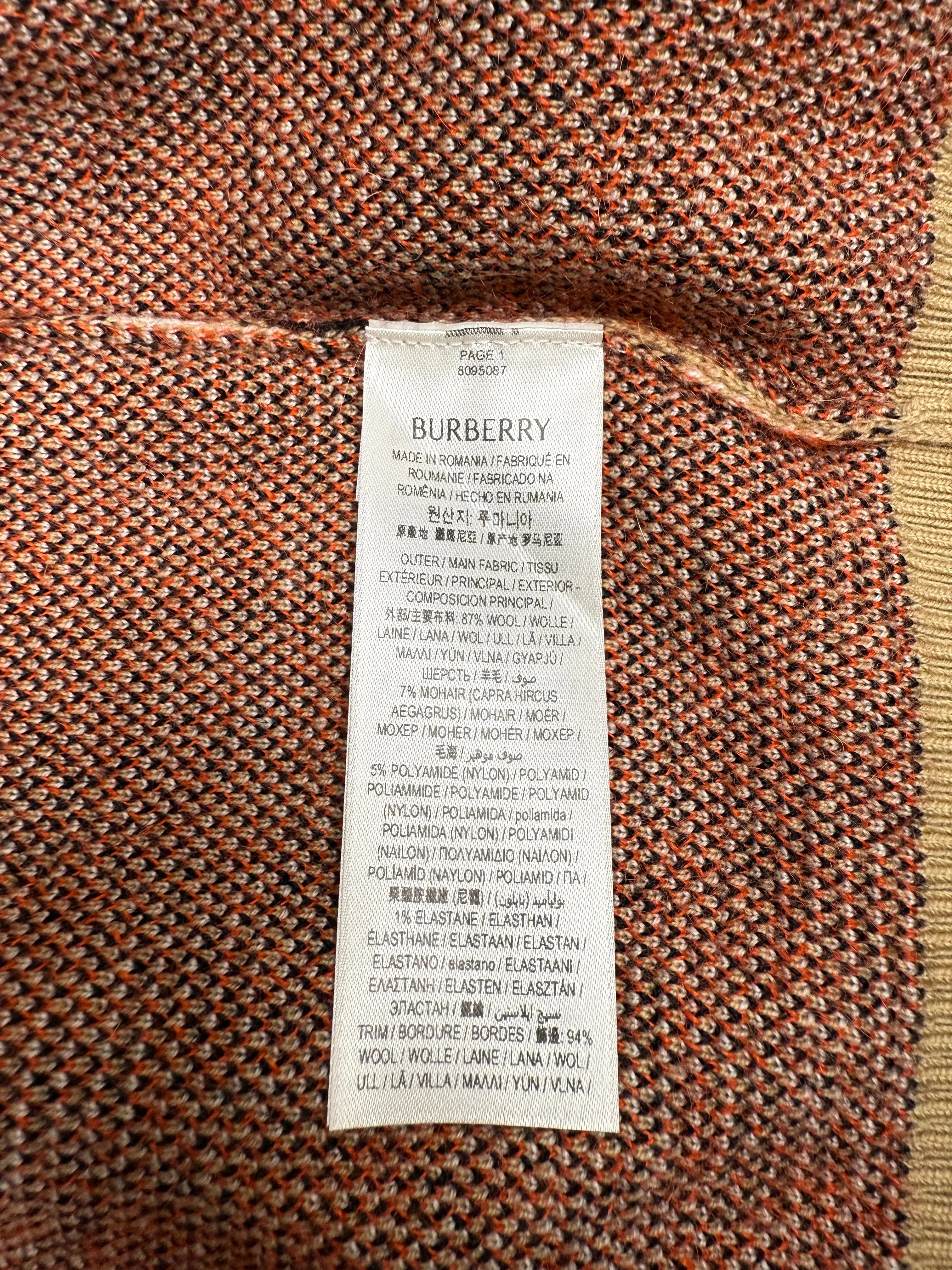 Burberry Check Wool Mohair Blend Jacket - Archive Beige (Unused)