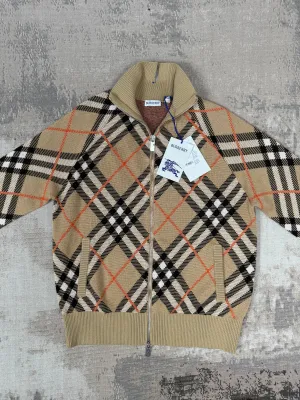 Burberry Check Wool Mohair Blend Jacket - Archive Beige (Unused)