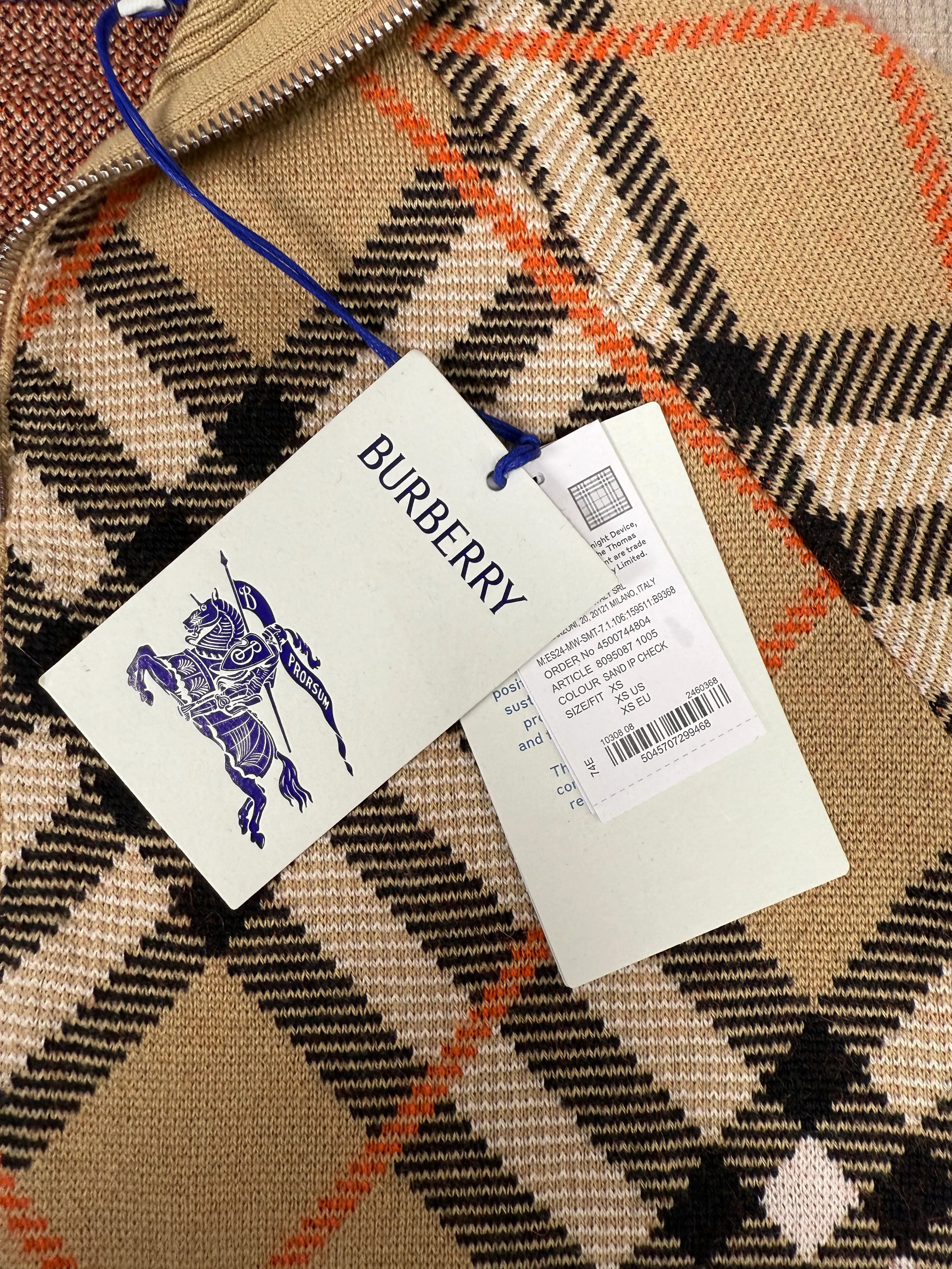 Burberry Check Wool Mohair Blend Jacket - Archive Beige (Unused)