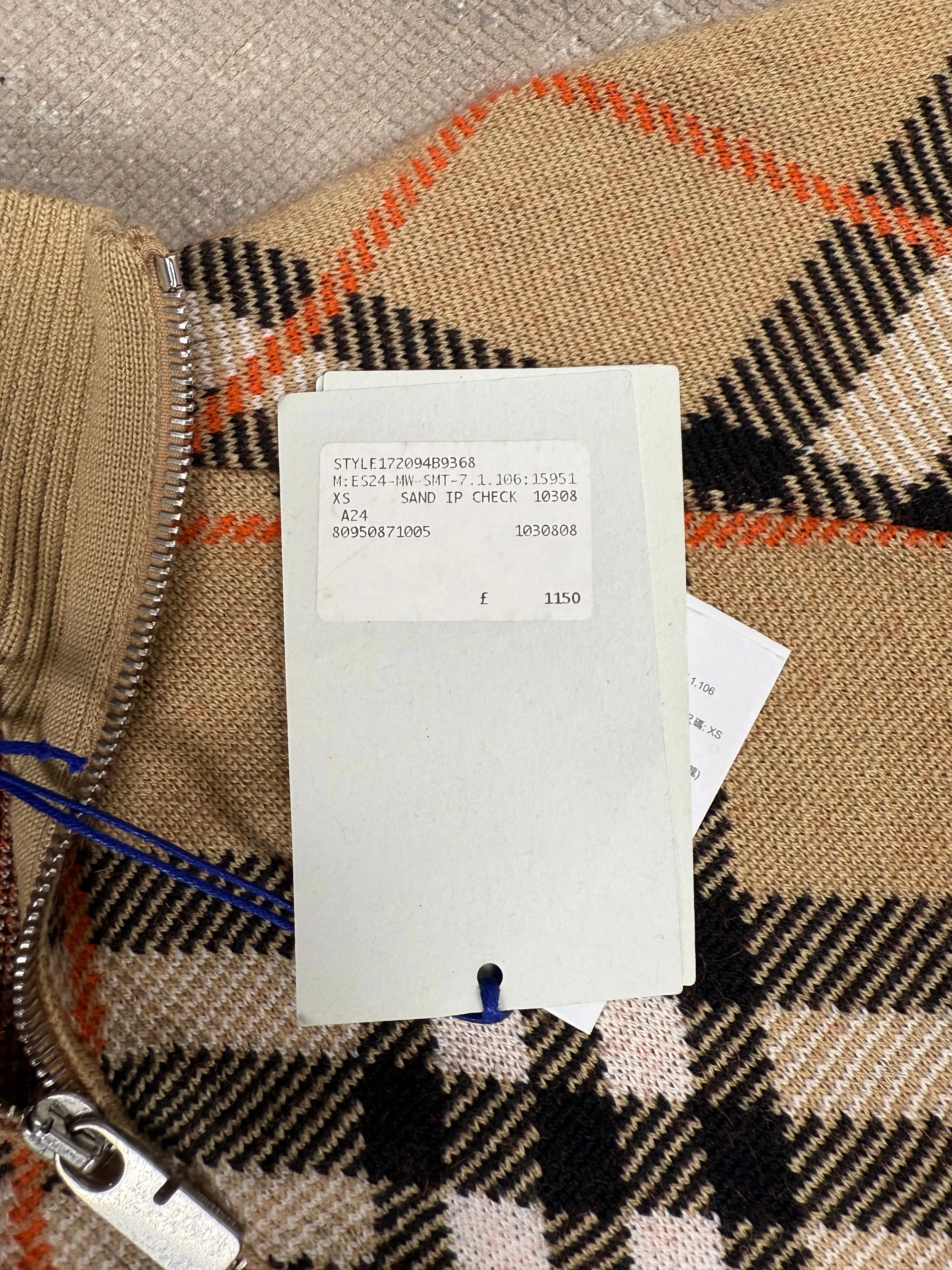 Burberry Check Wool Mohair Blend Jacket - Archive Beige (Unused)