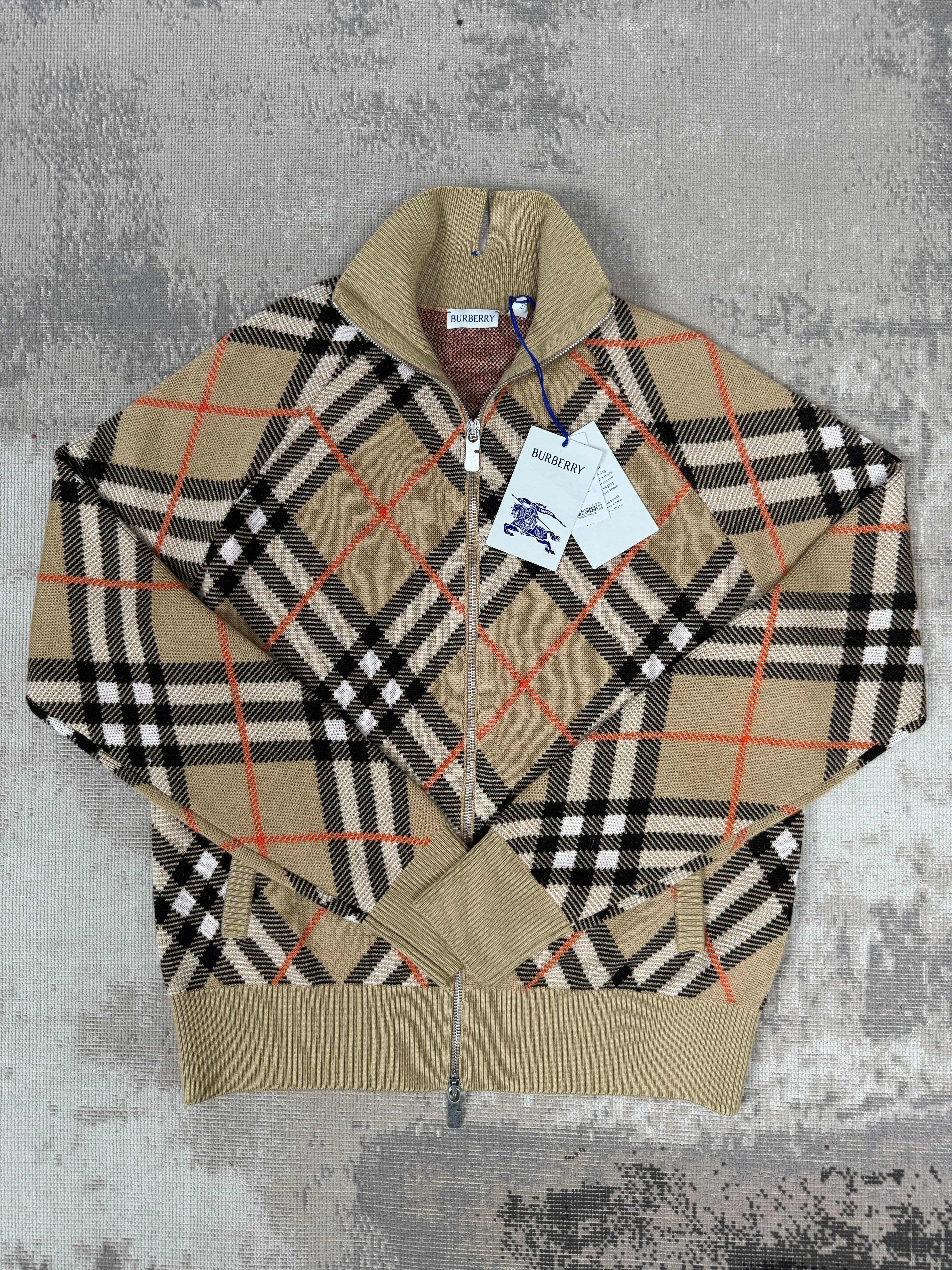 Burberry Check Wool Mohair Blend Jacket - Archive Beige (Unused)