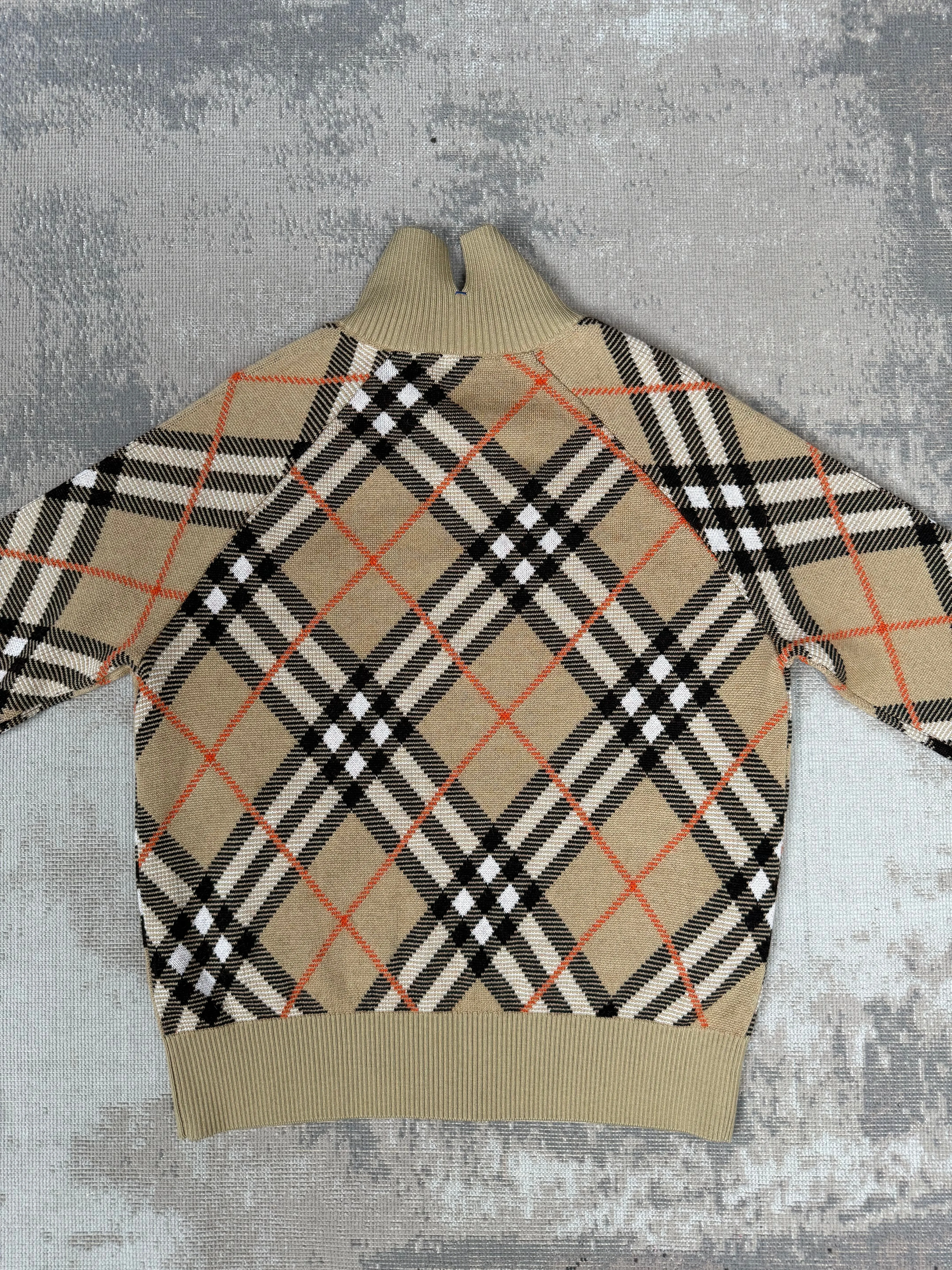 Burberry Check Wool Mohair Blend Jacket - Archive Beige (Unused)