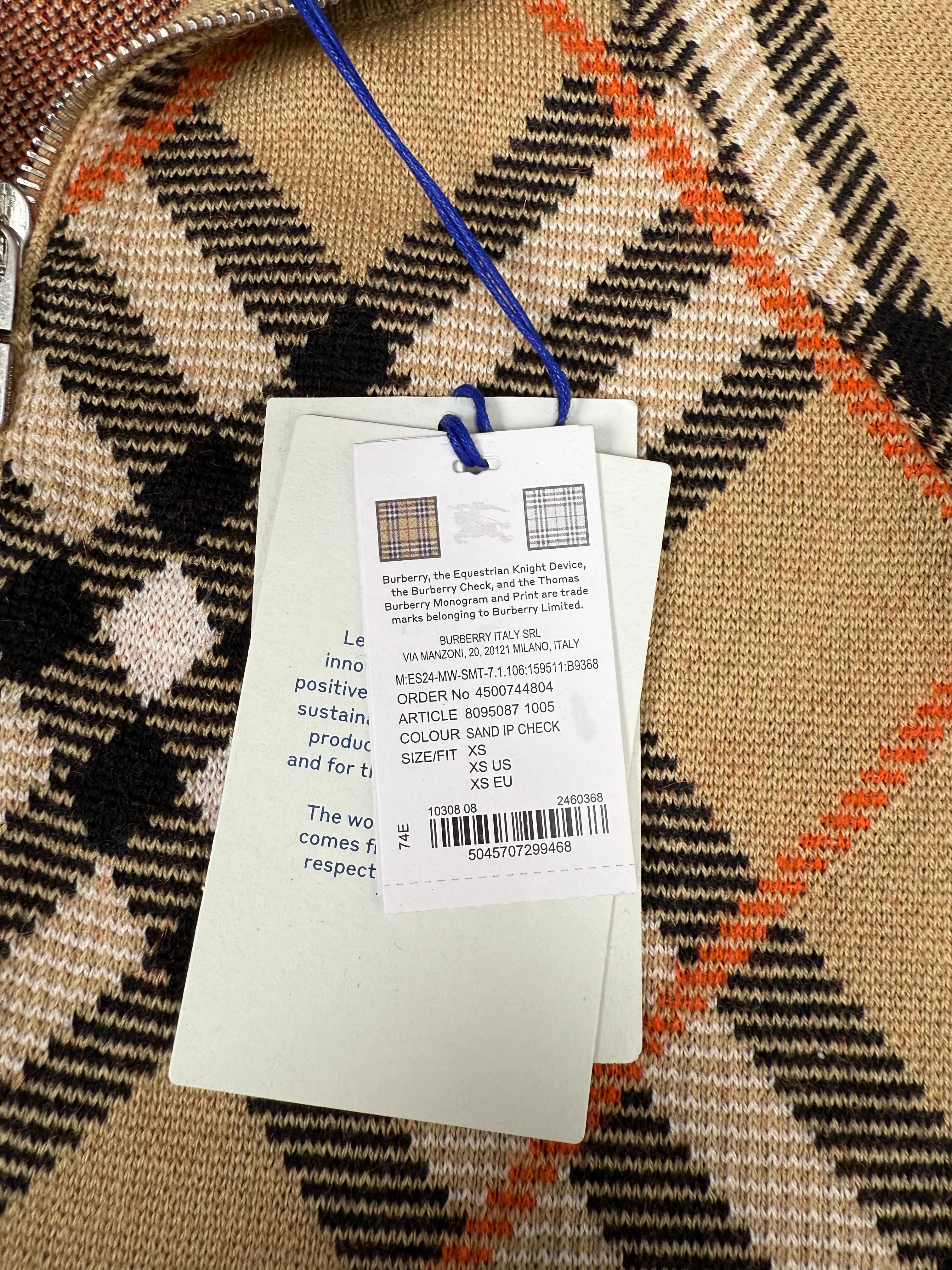 Burberry Check Wool Mohair Blend Jacket - Archive Beige (Unused)