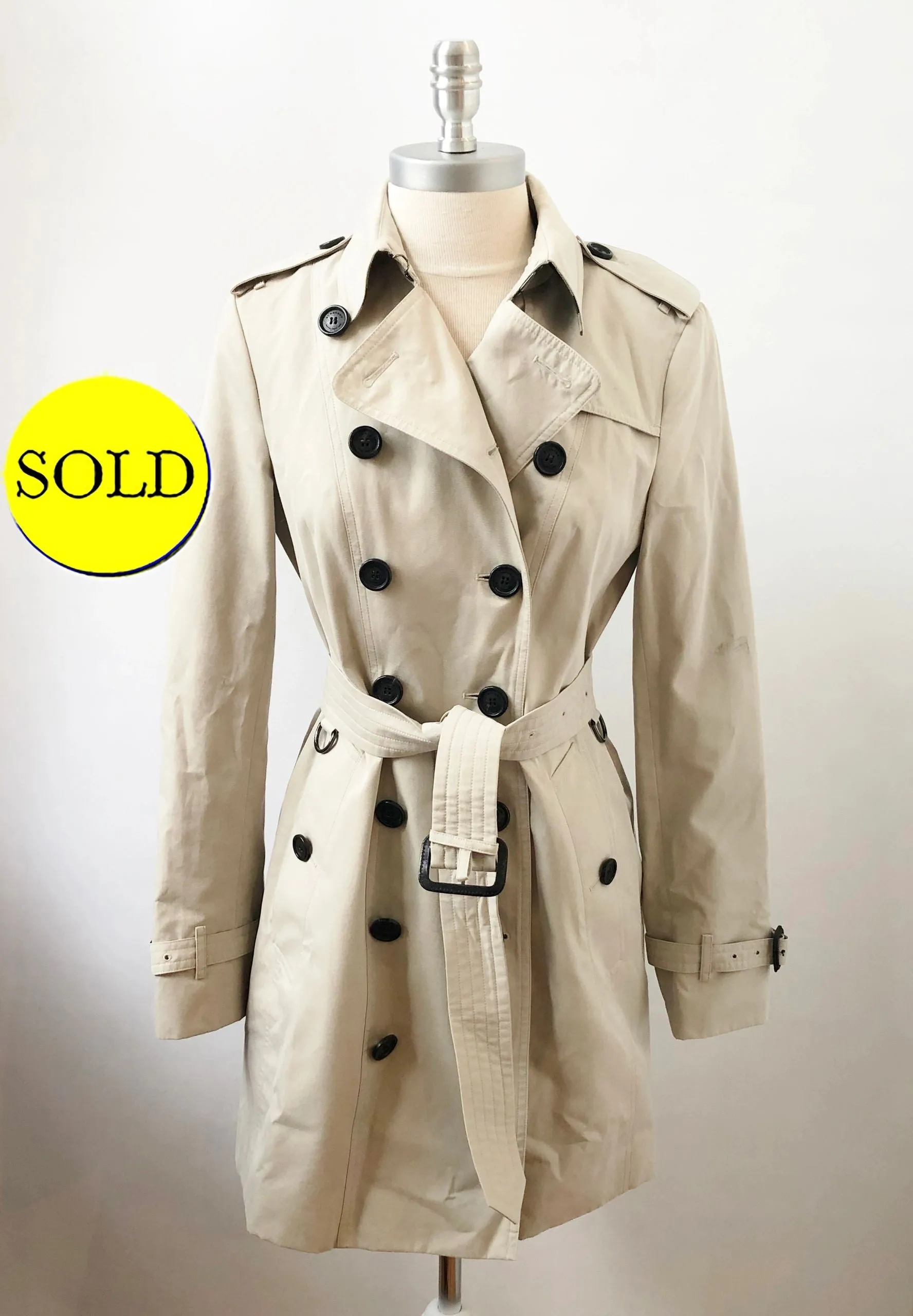 Burberry Prorsum Sandringham Mid-Length Coat Size 6