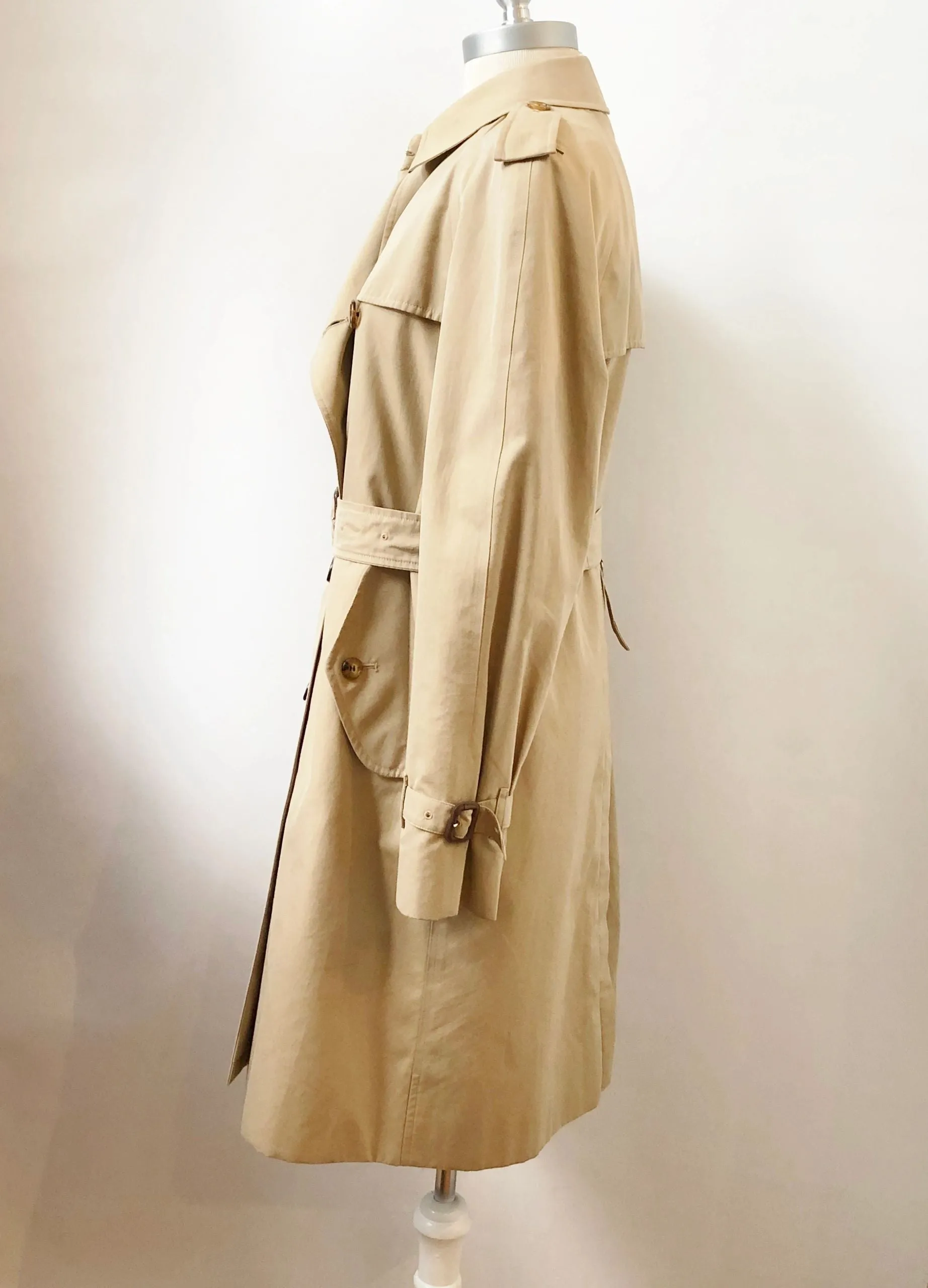 Burberry Trench With Removable Lining Size 12 Us