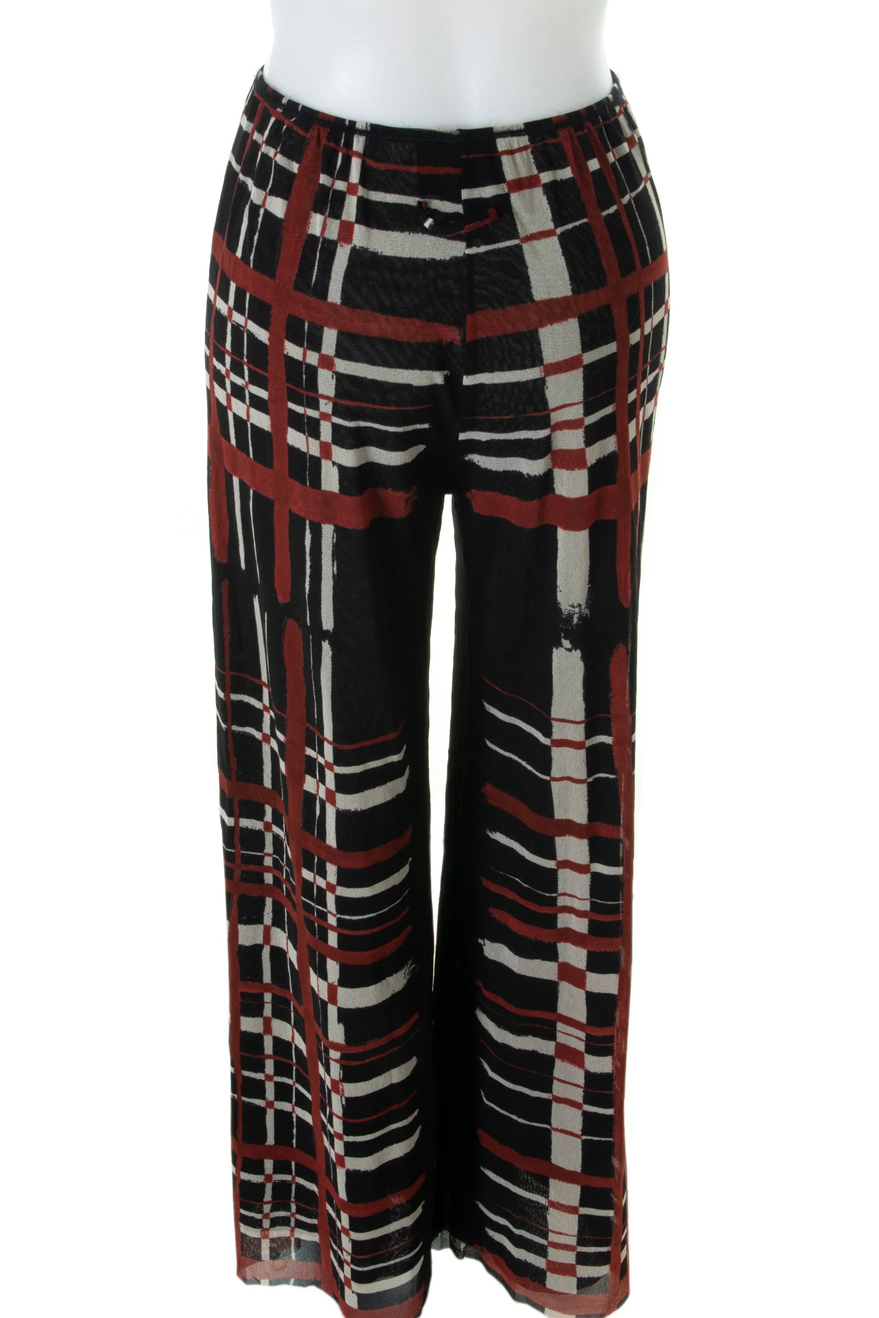 Check Mesh Pants