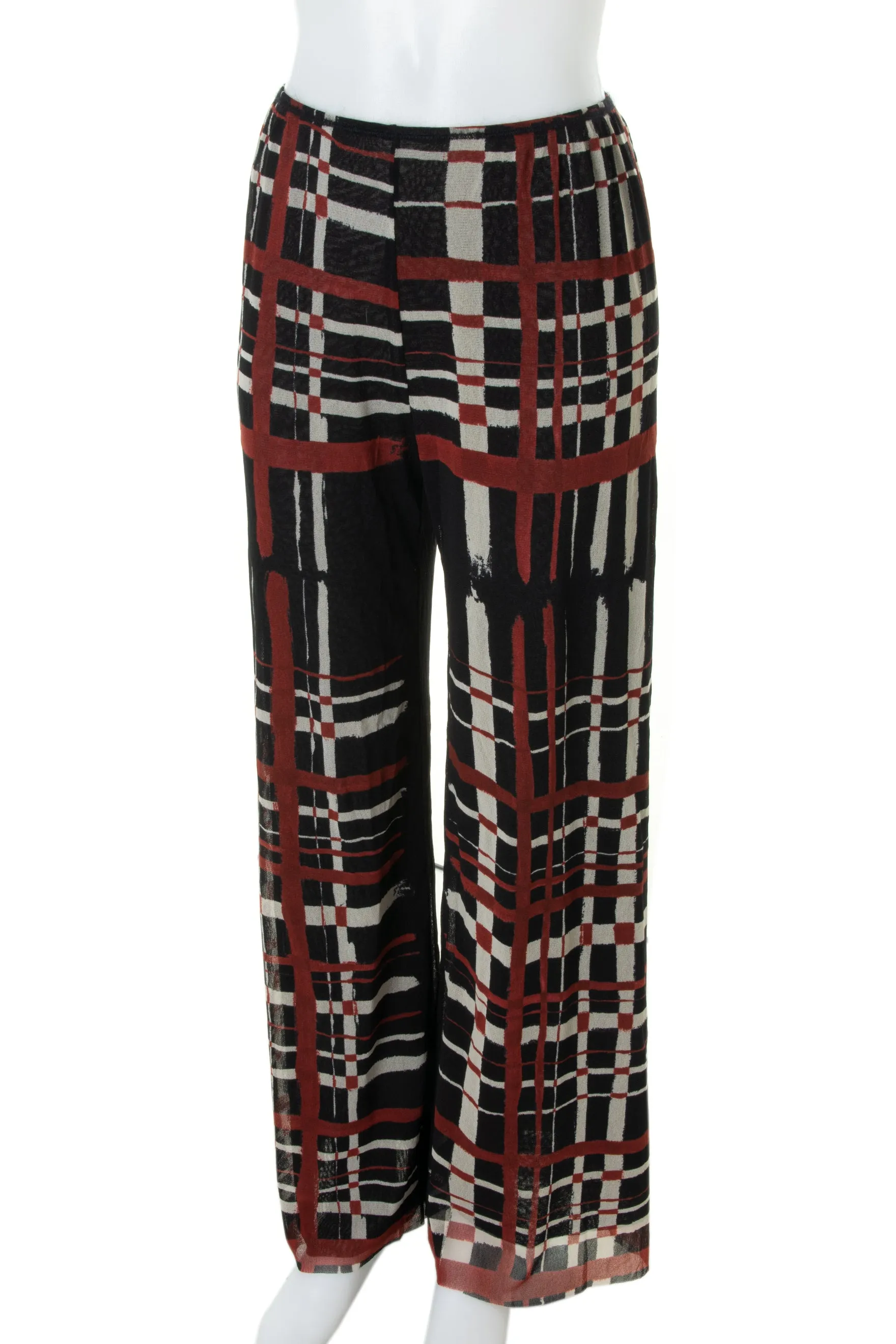 Check Mesh Pants
