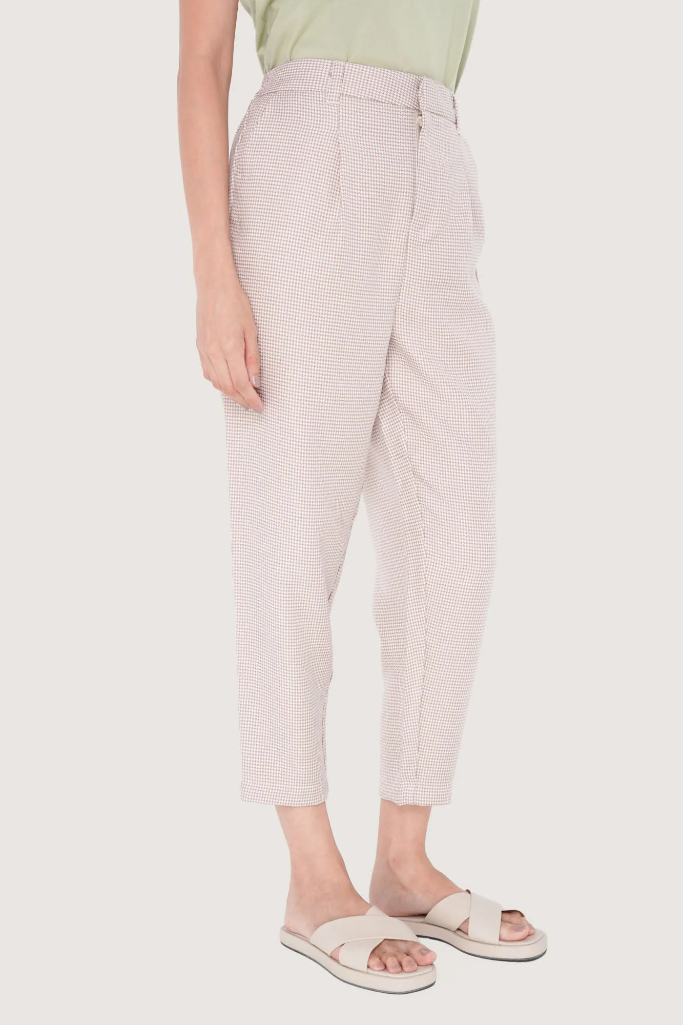 Checkered Ankle Length Cozy Pants