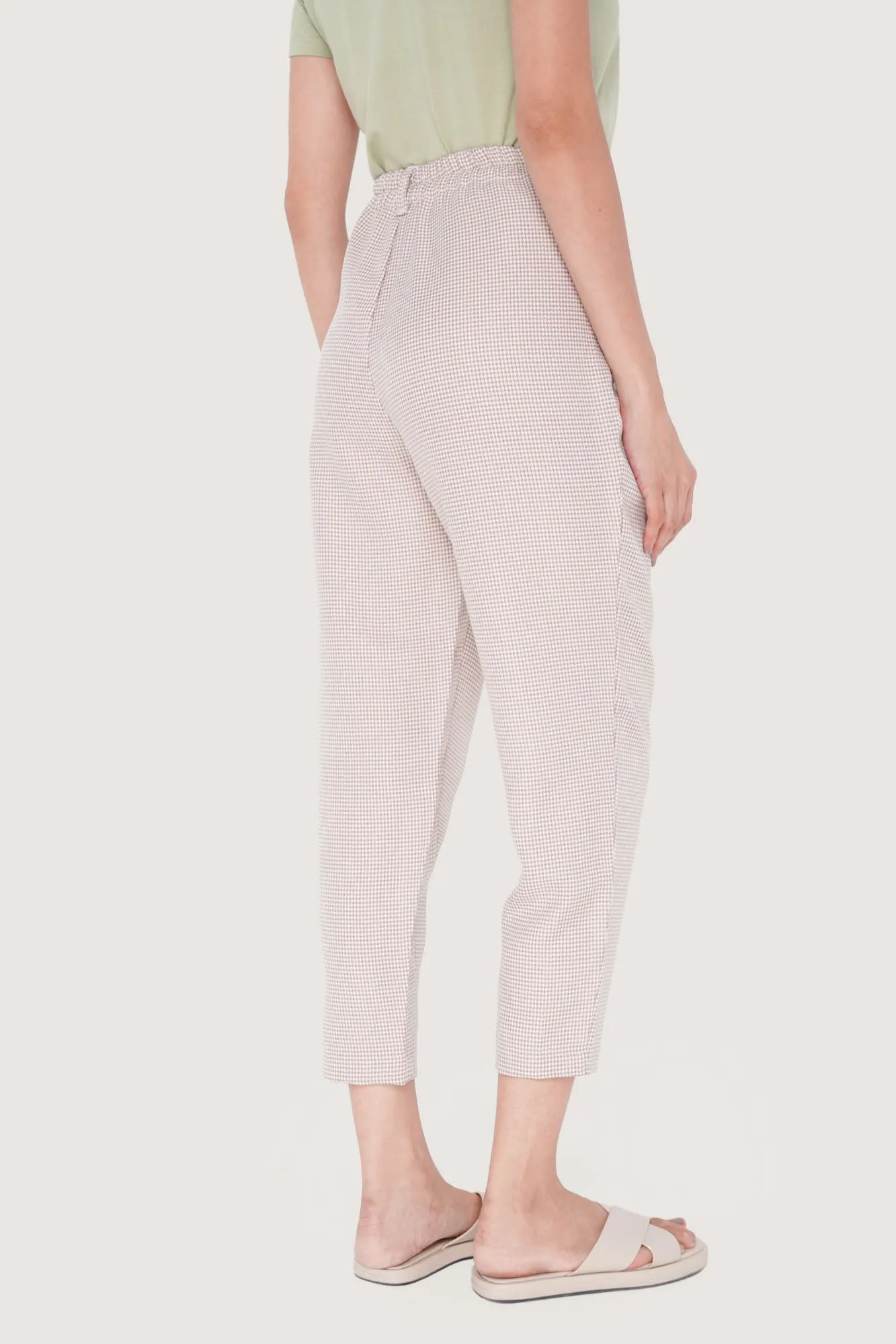 Checkered Ankle Length Cozy Pants