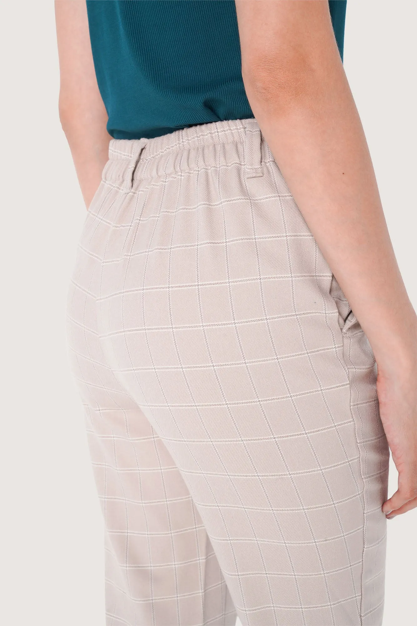 Checkered Ankle Length Cozy Pants