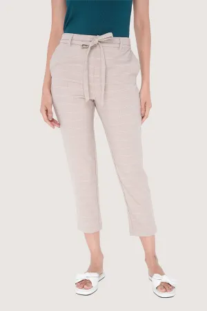 Checkered Ankle Length Cozy Pants