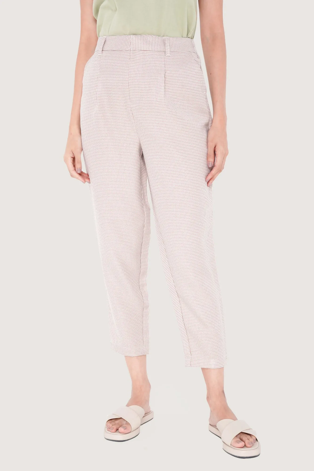 Checkered Ankle Length Cozy Pants