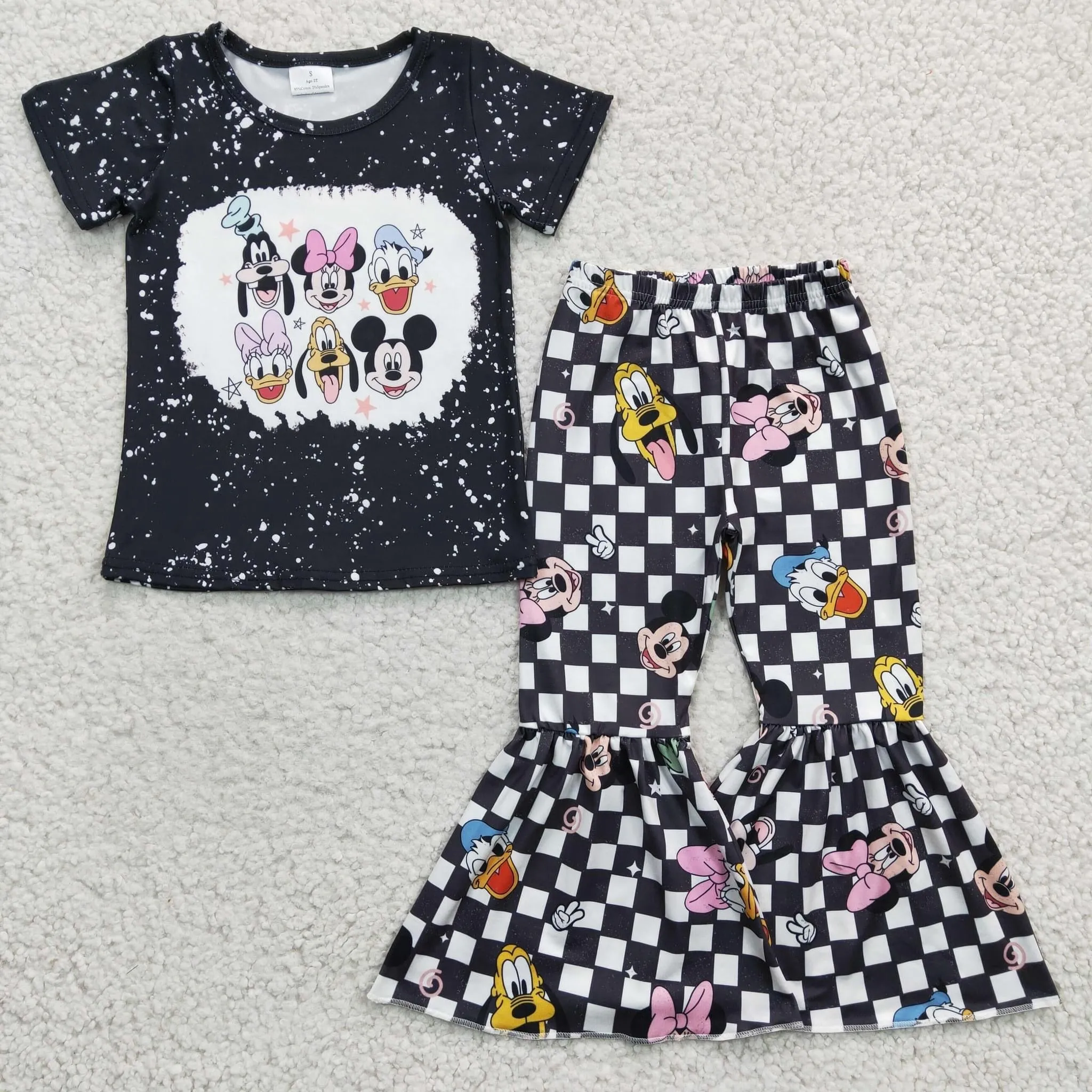 Checkered Mouse set w pants  2 pc set pre order ships end of march
