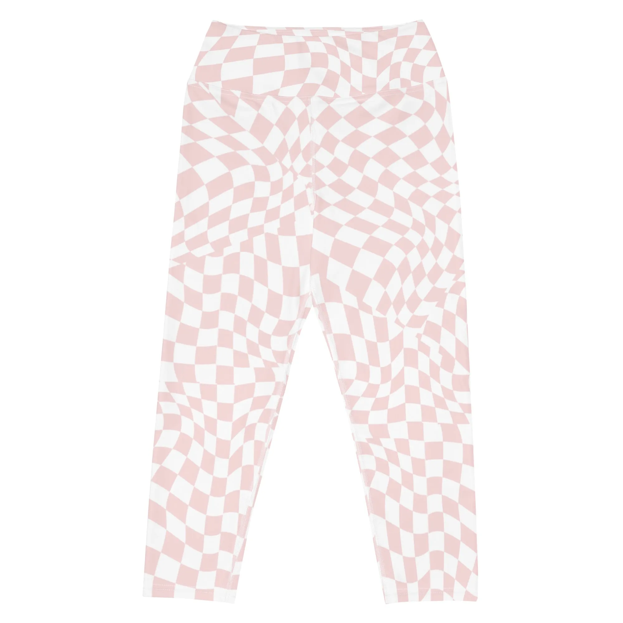Checkered Yoga Capri Leggings