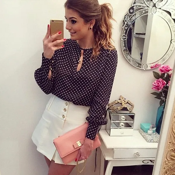 Chiffon Long Sleeve Shirt