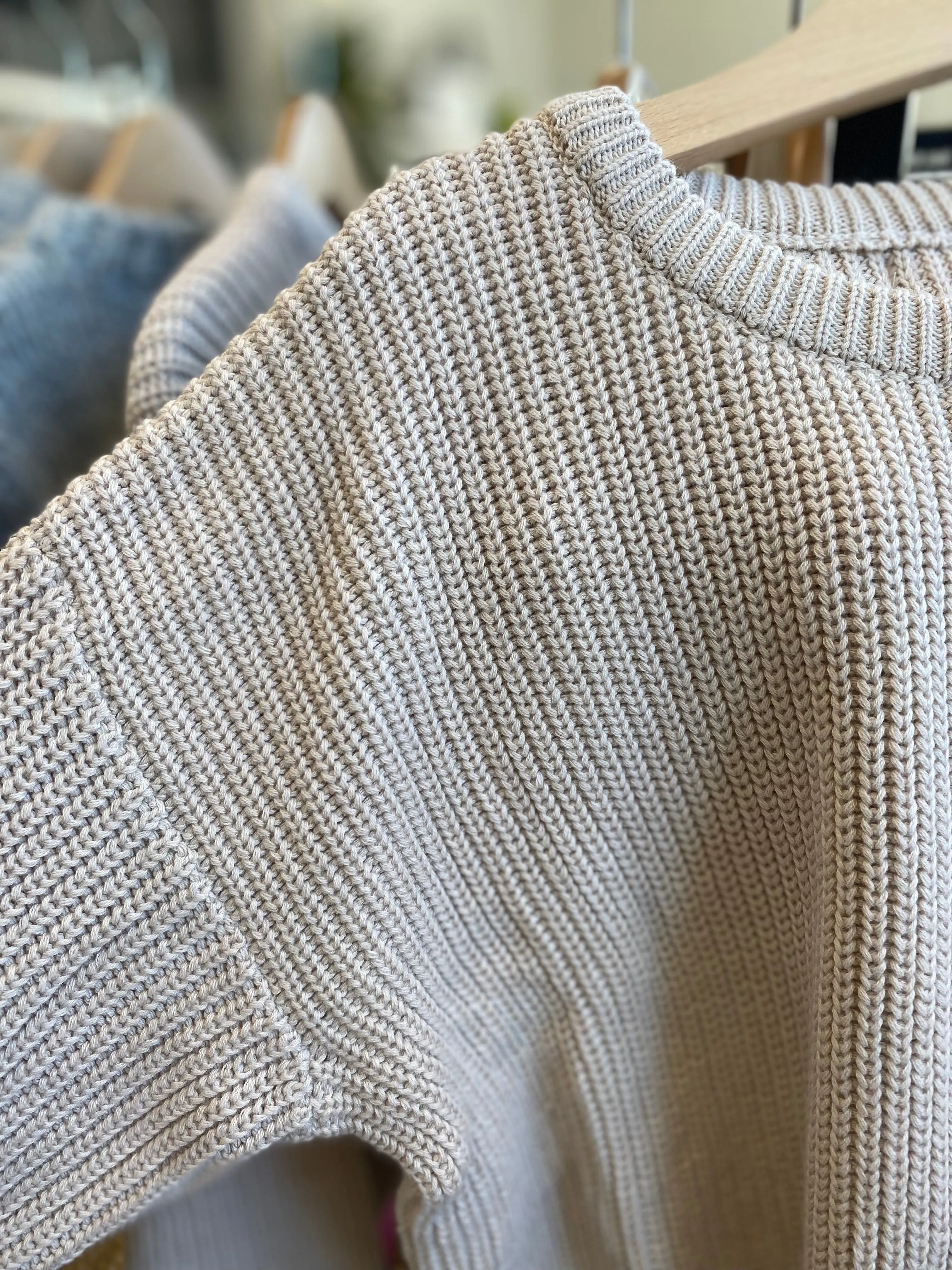 CHUNKY KNIT SWEATER ORGANIC COTTON