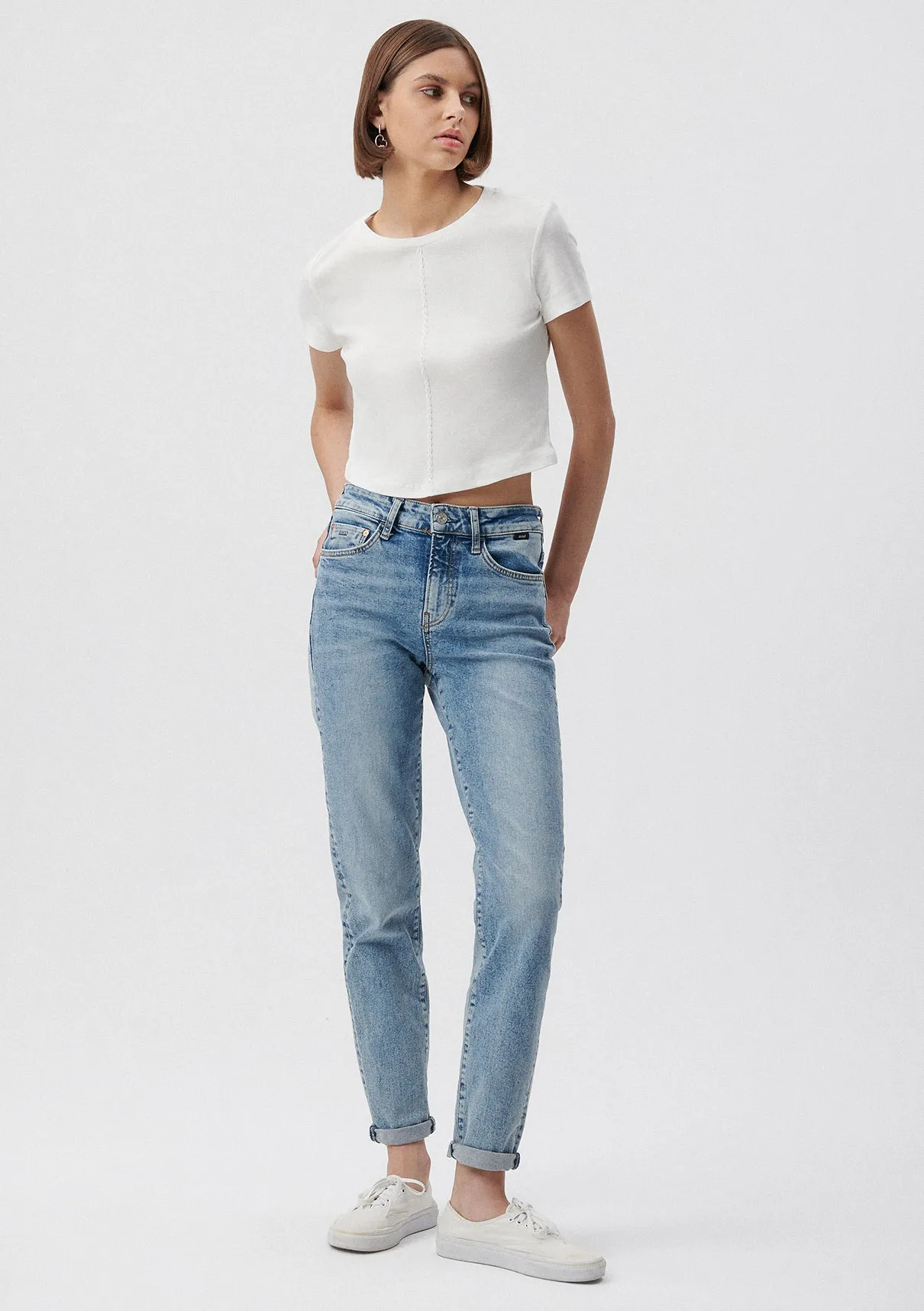 Cindy Blue Brushed Jean Pants