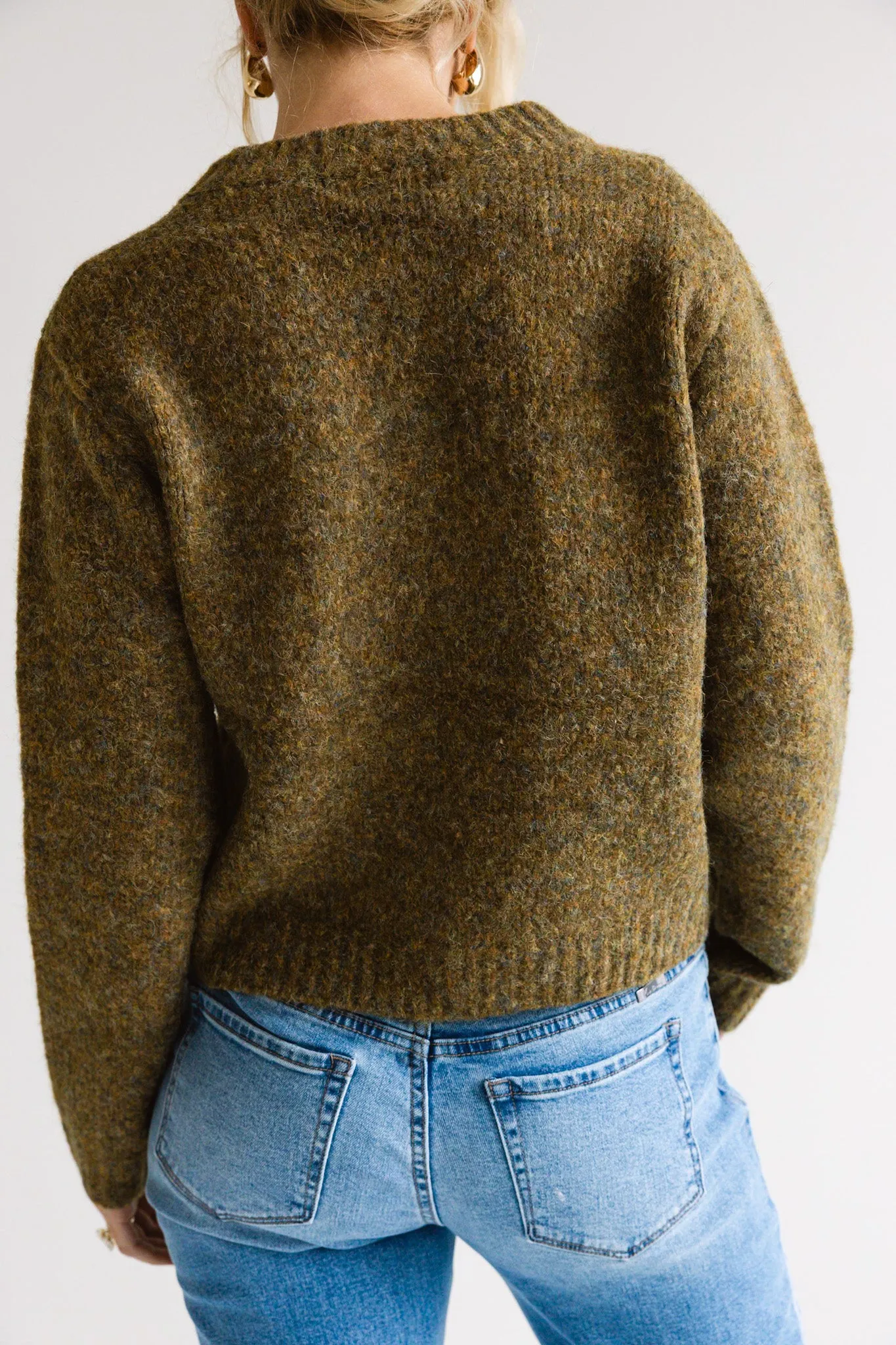 Classic Button-Up Knit Cardigan-Final Sale