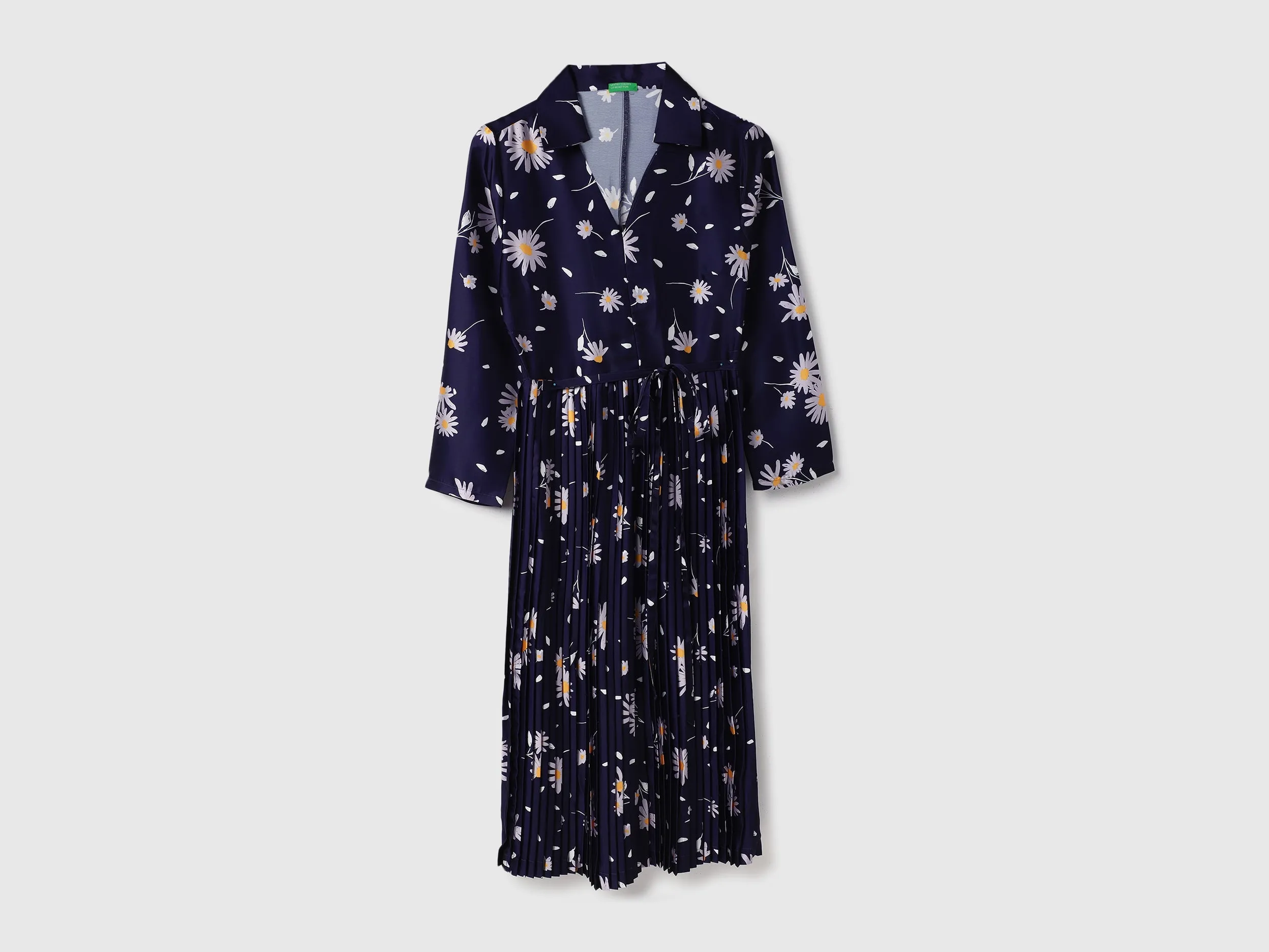 Collared Floral Print Dresses