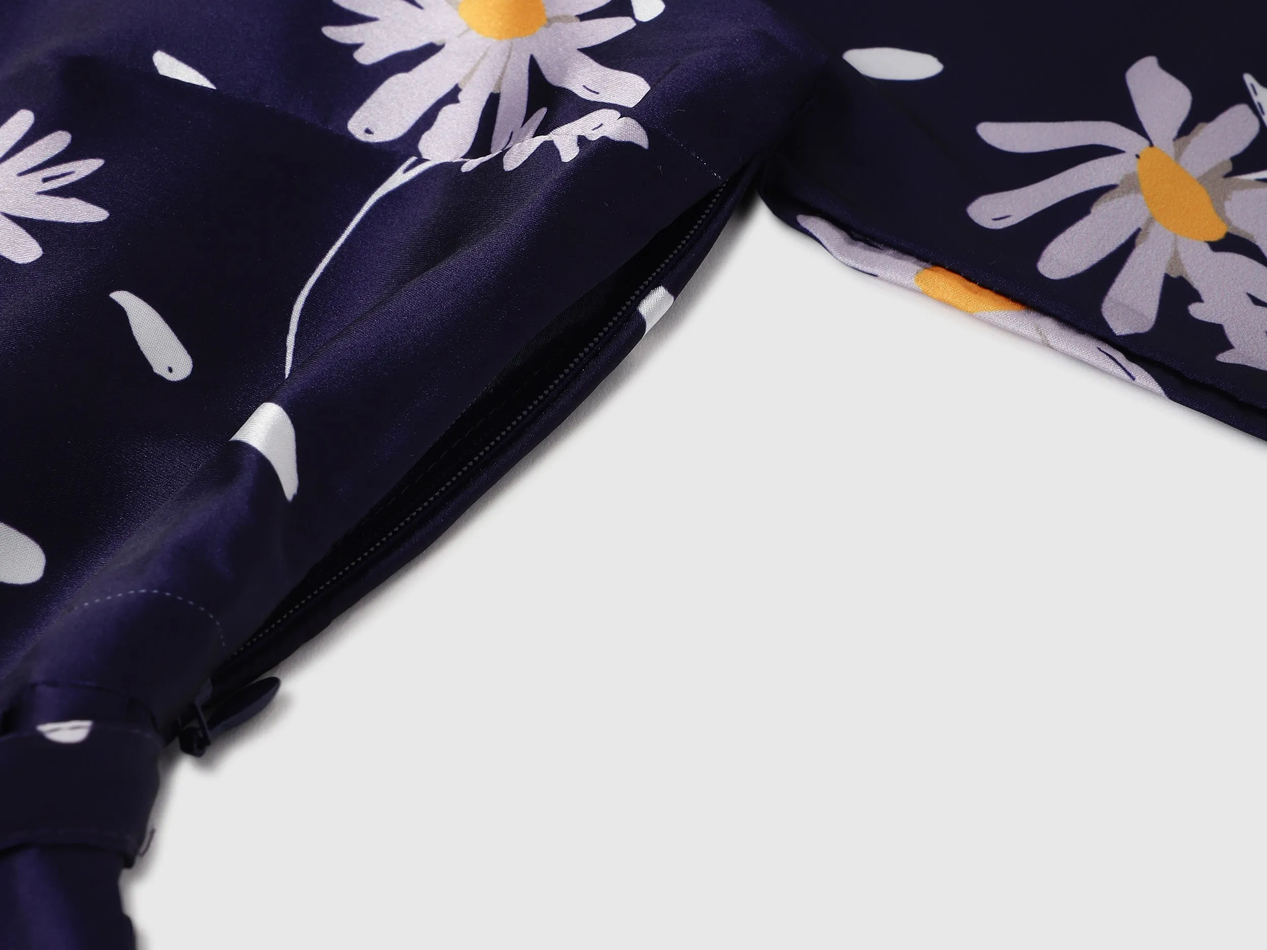 Collared Floral Print Dresses