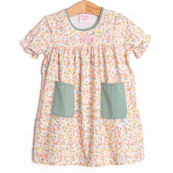 Colors of the Wind Pocket Dress, Green