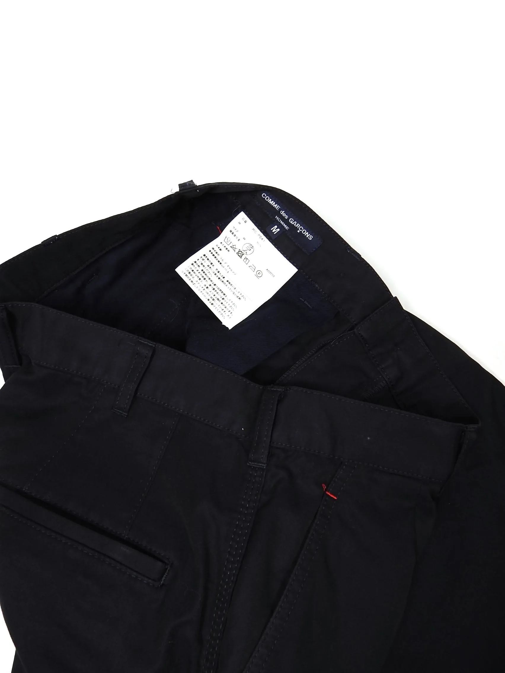 Comme Des Garçons AD2018 Navy Wide Leg Pants Size Medium