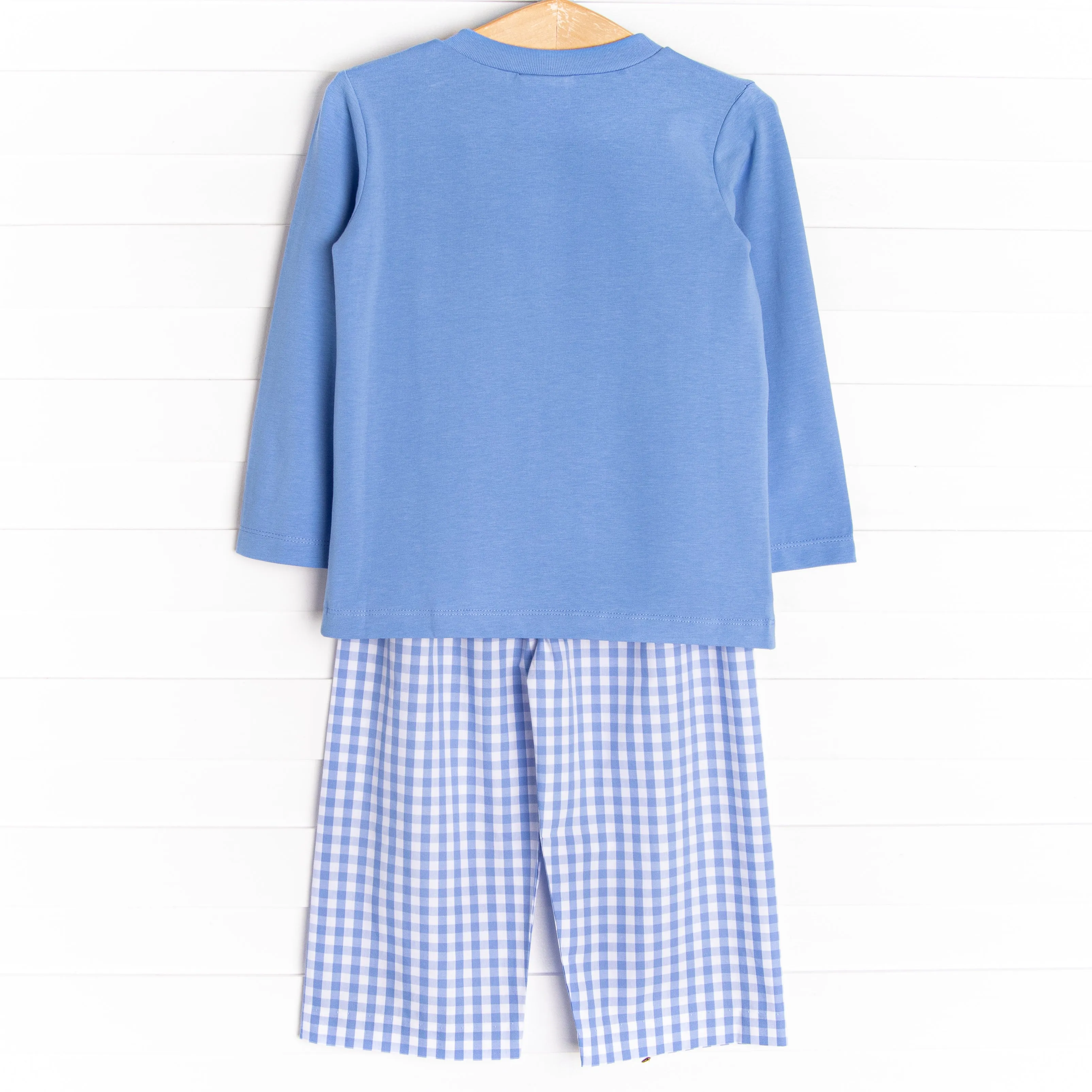 Concrete Cutie Smocked Pant Set, Blue