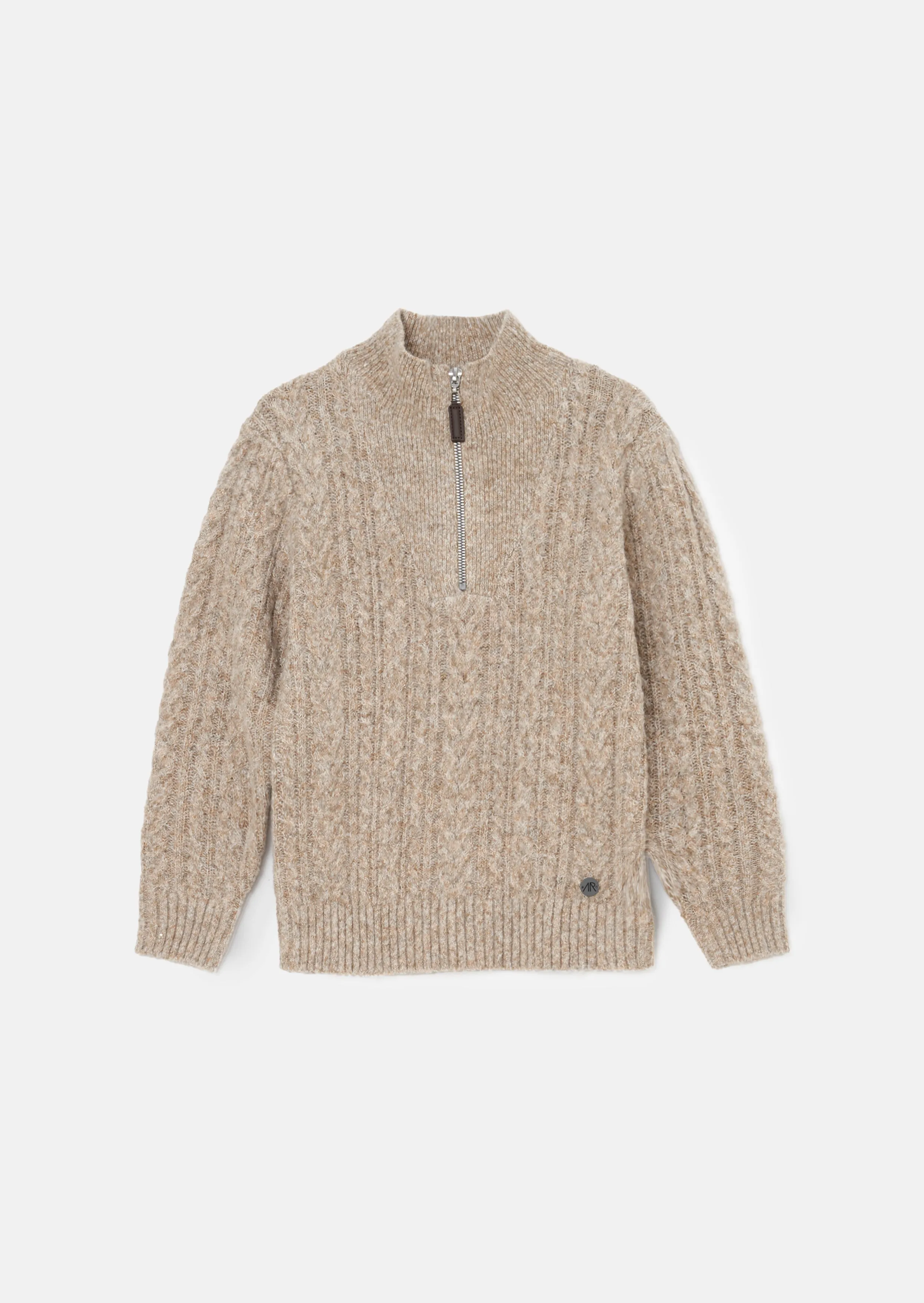 Connor Stone Cable Zip Neck