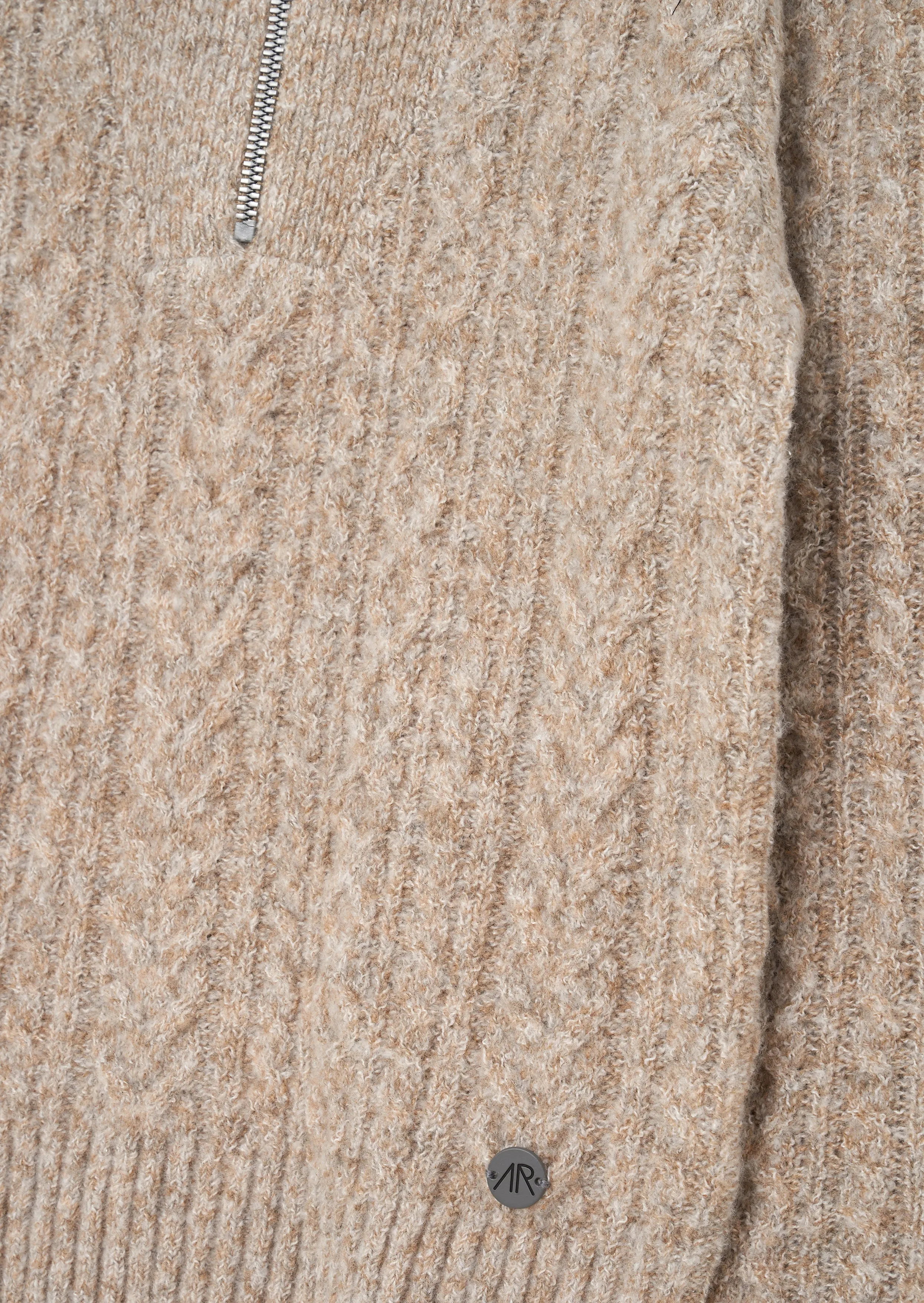 Connor Stone Cable Zip Neck