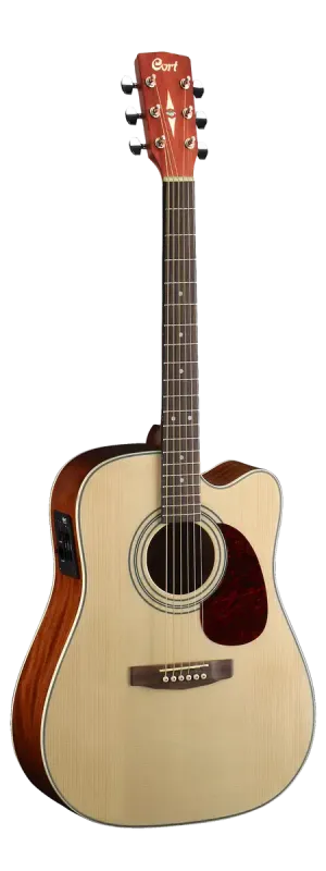Cort MR500E Acoustic Electric Guitar Package w/Gigbag - Open Pore Natural