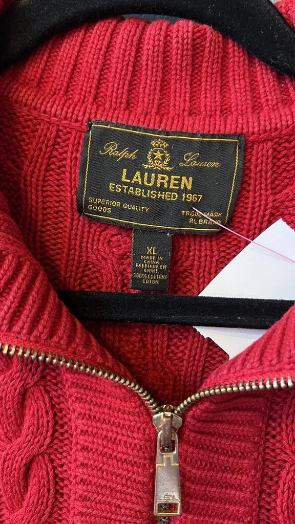 Cotton Cable 1/4 Zip Sweater