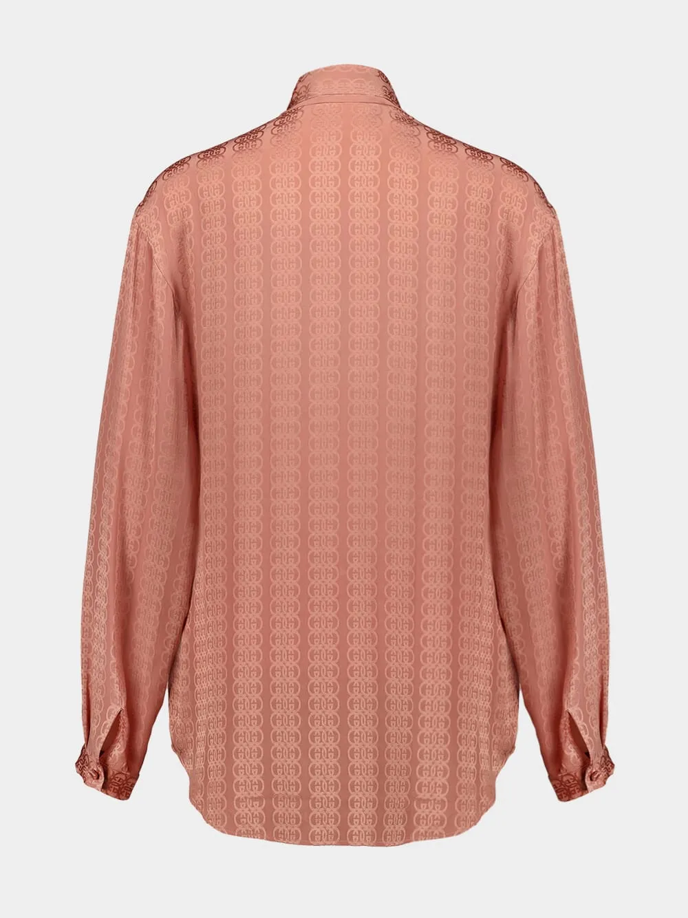 Crepe Satin Shirt With Neck Tie