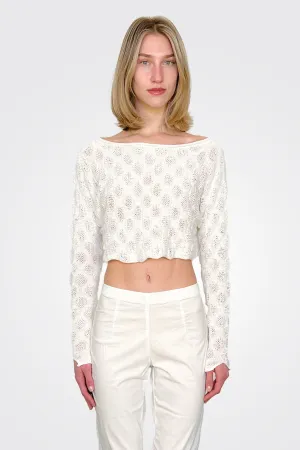 Cropped Sweater - Off White