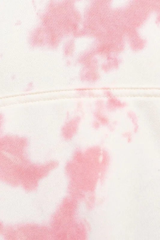 Cropped Tie Dye Hoodie