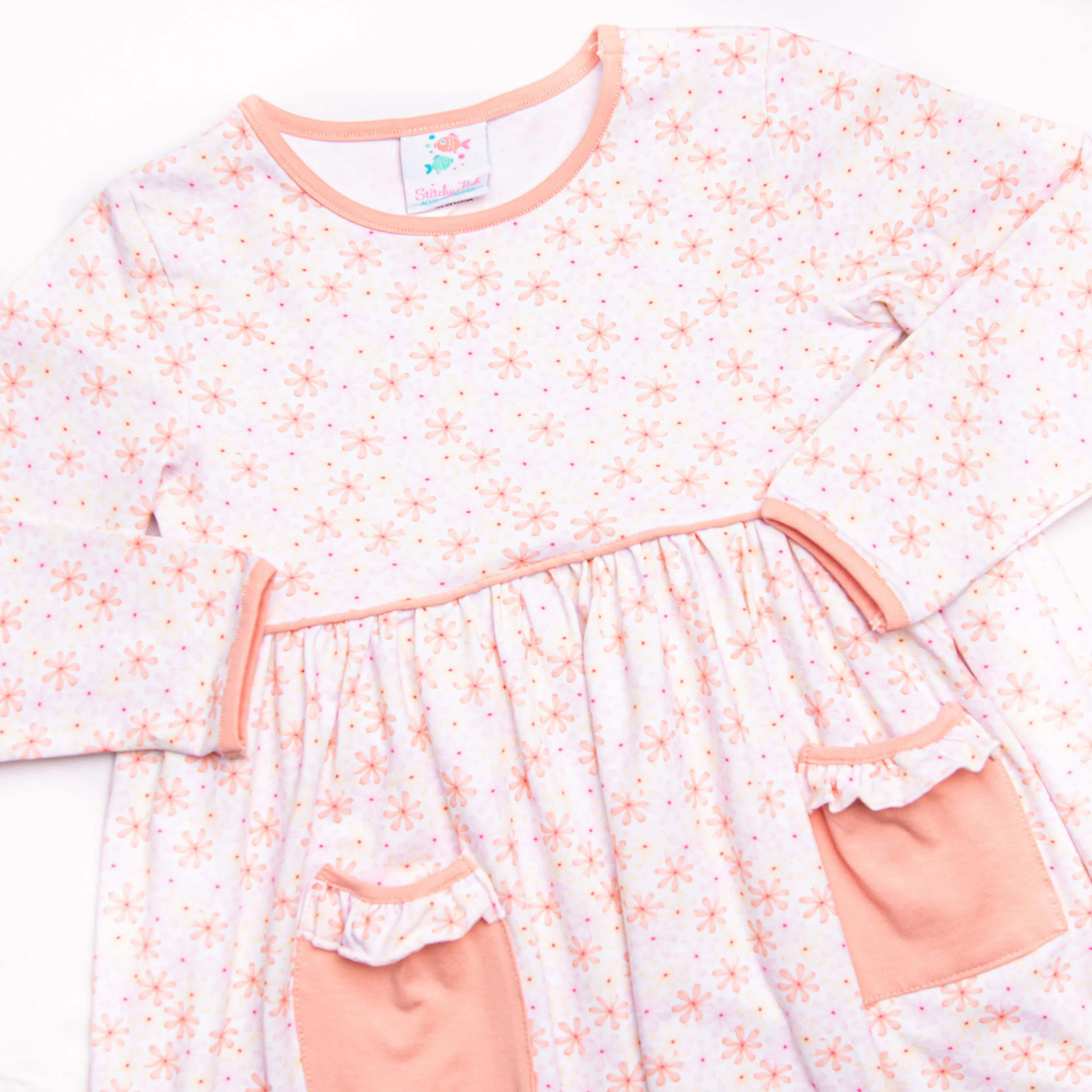 Daisy Fields Dress, Orange