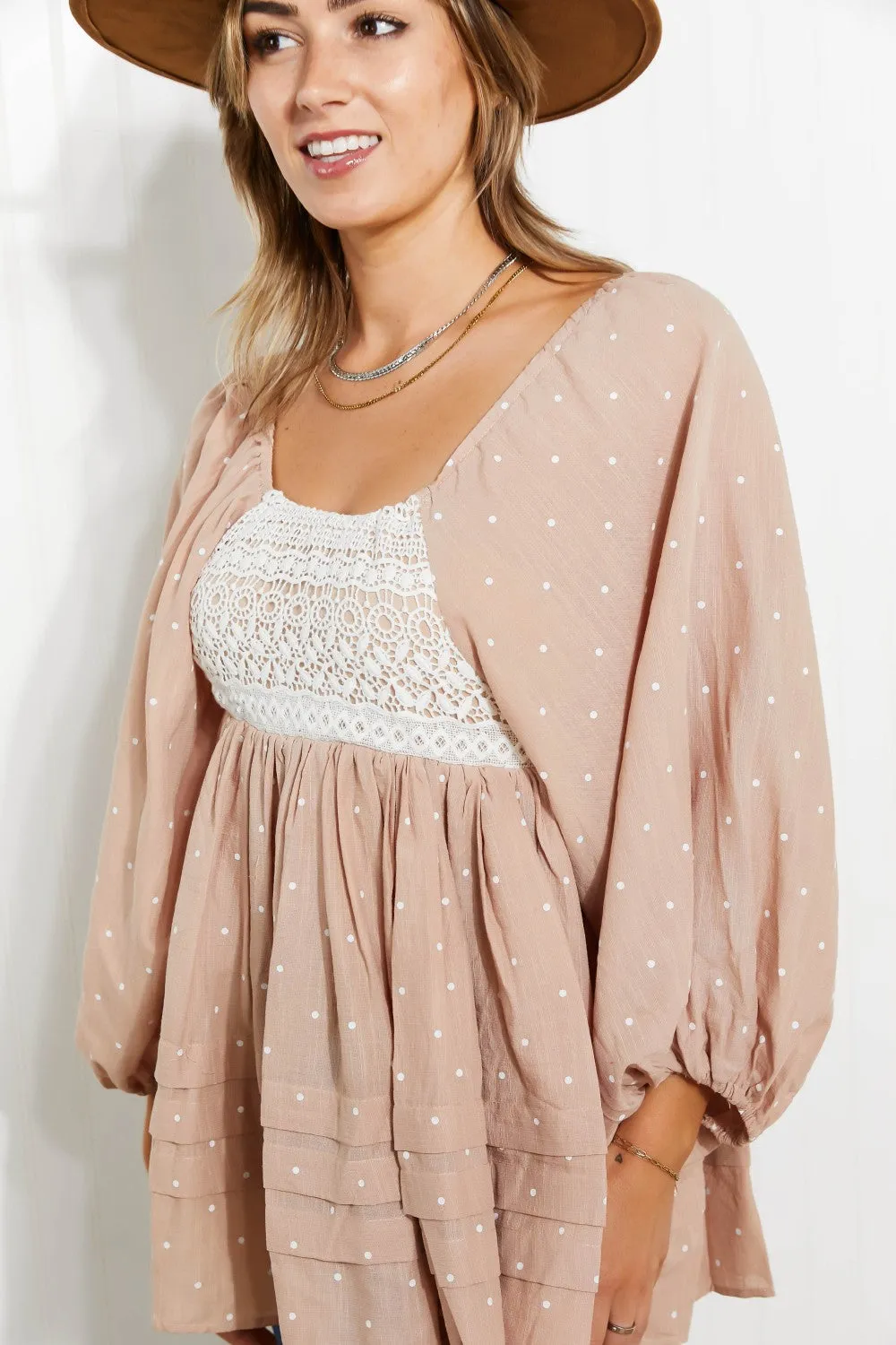 Davi & Dani Happily Ever After Full Size Run Polka Dot Top