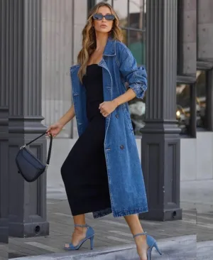 Denim Trench Coat