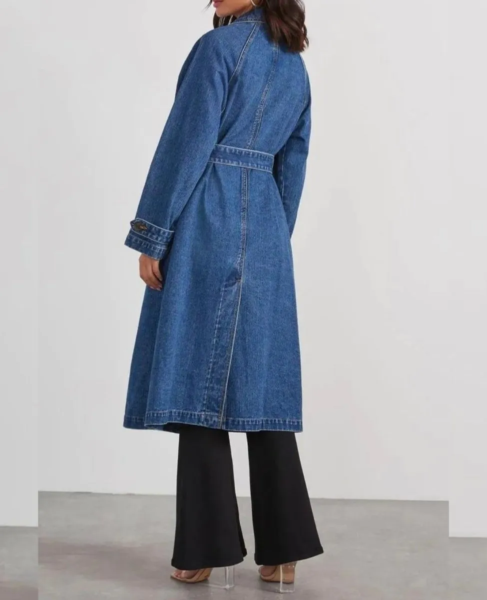 Denim Trench Coat