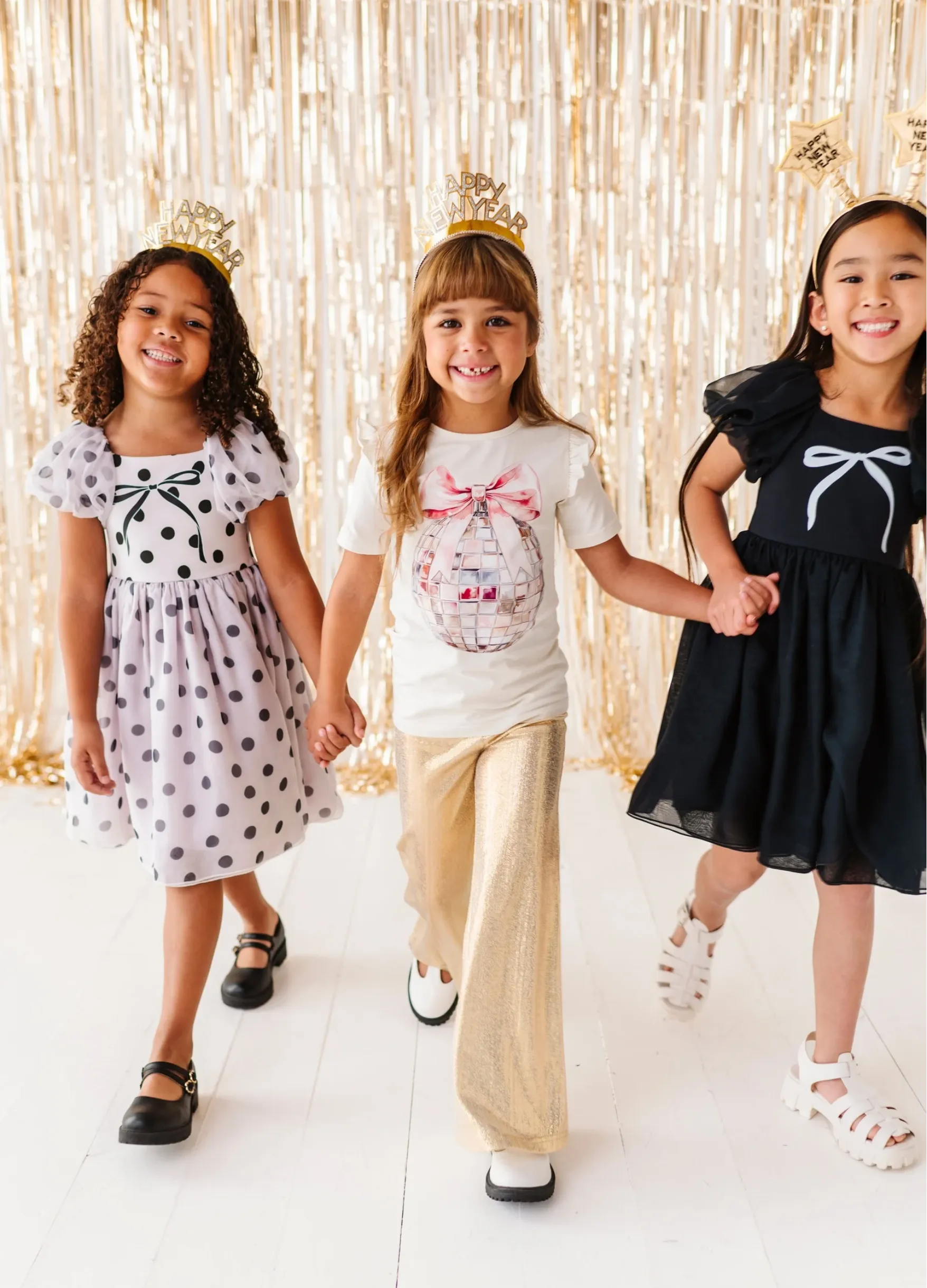 DISCO BALL BOW | Ruffle Tee