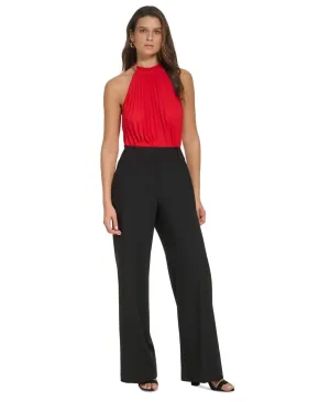 DKNY Women's High-Rise Wide-Leg Full-Length Pants UI2P7633