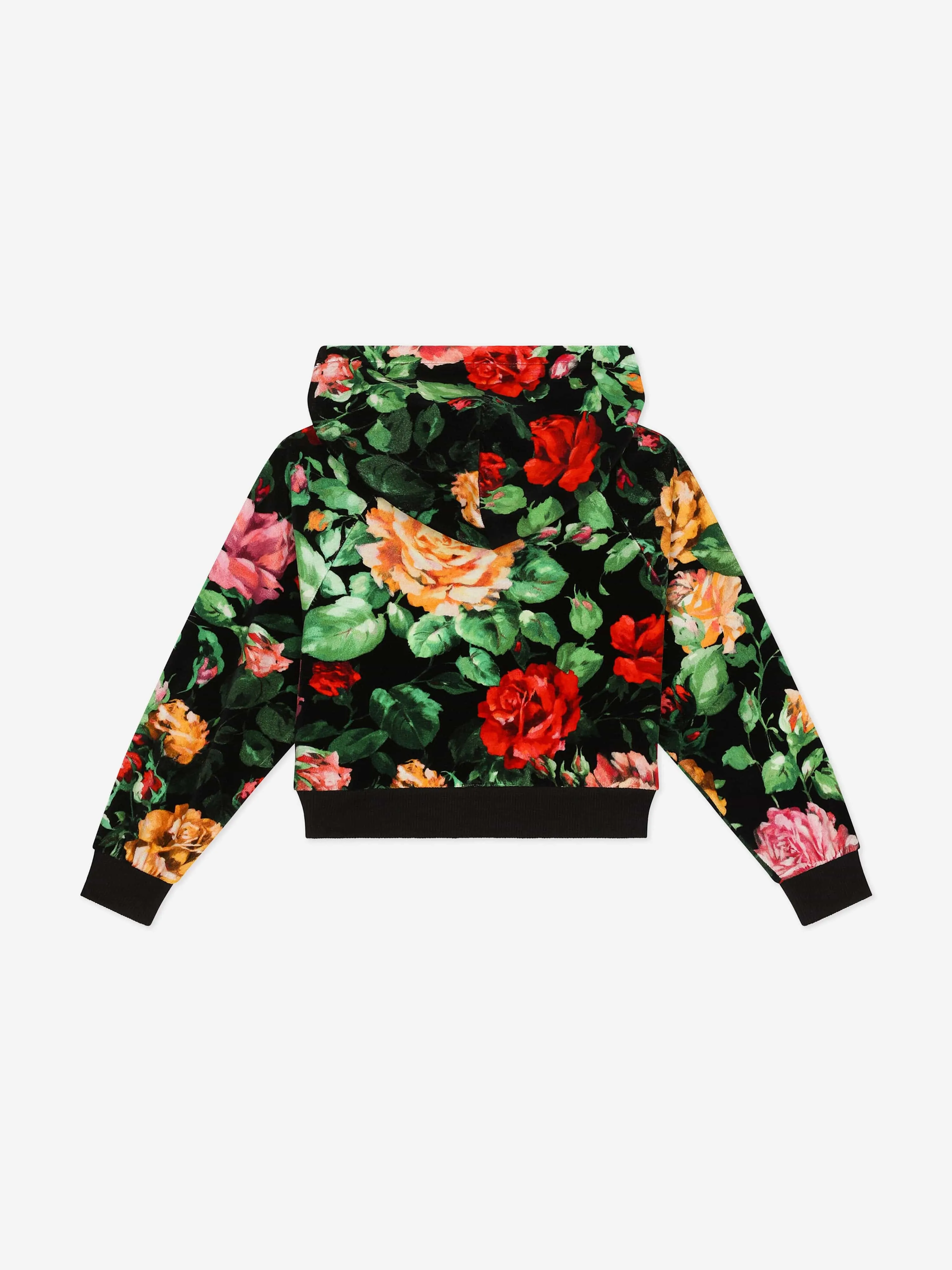 Dolce & Gabbana Girls Rose Zip Up Top in Multicolour