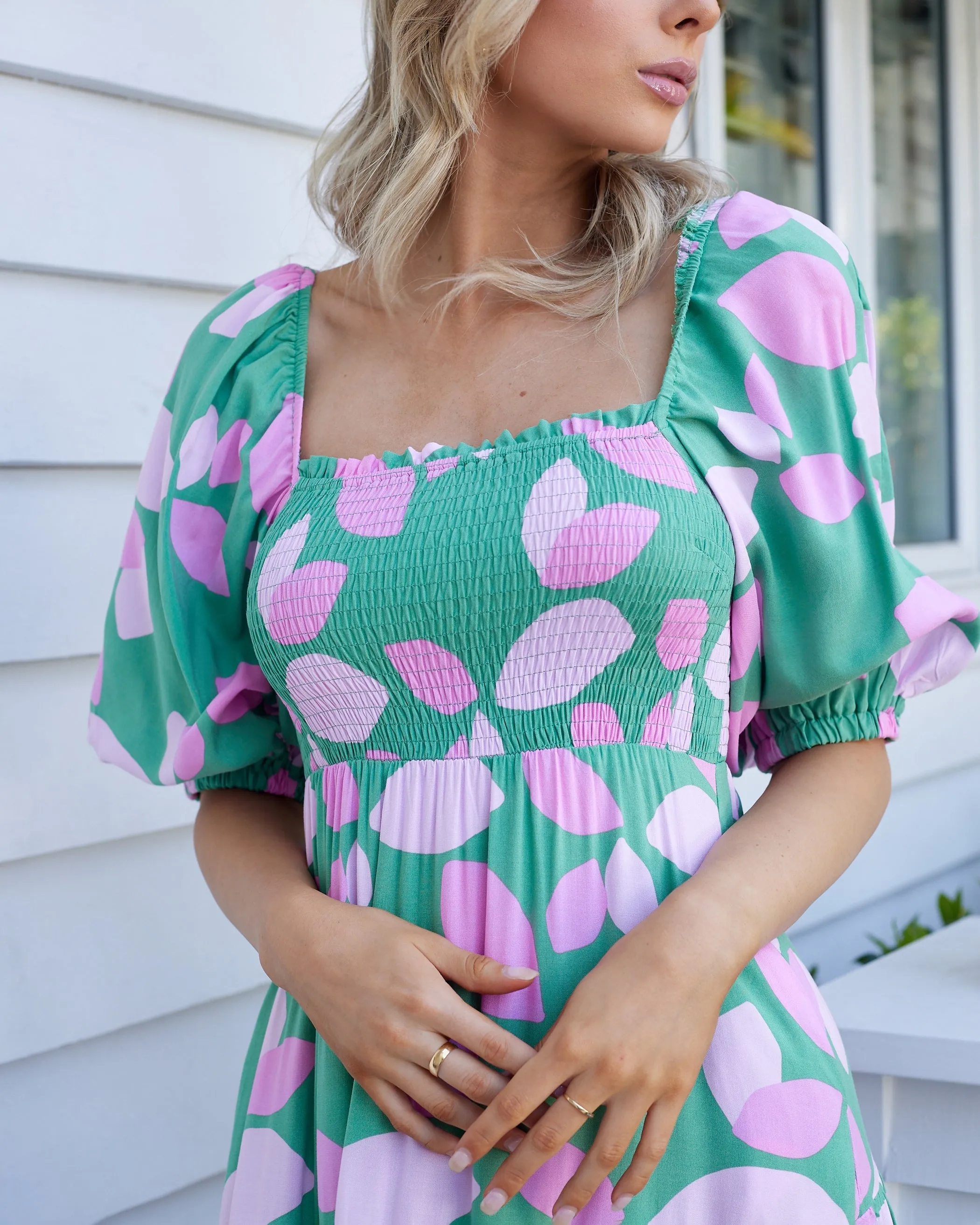 Dominica Midi Dress -Green