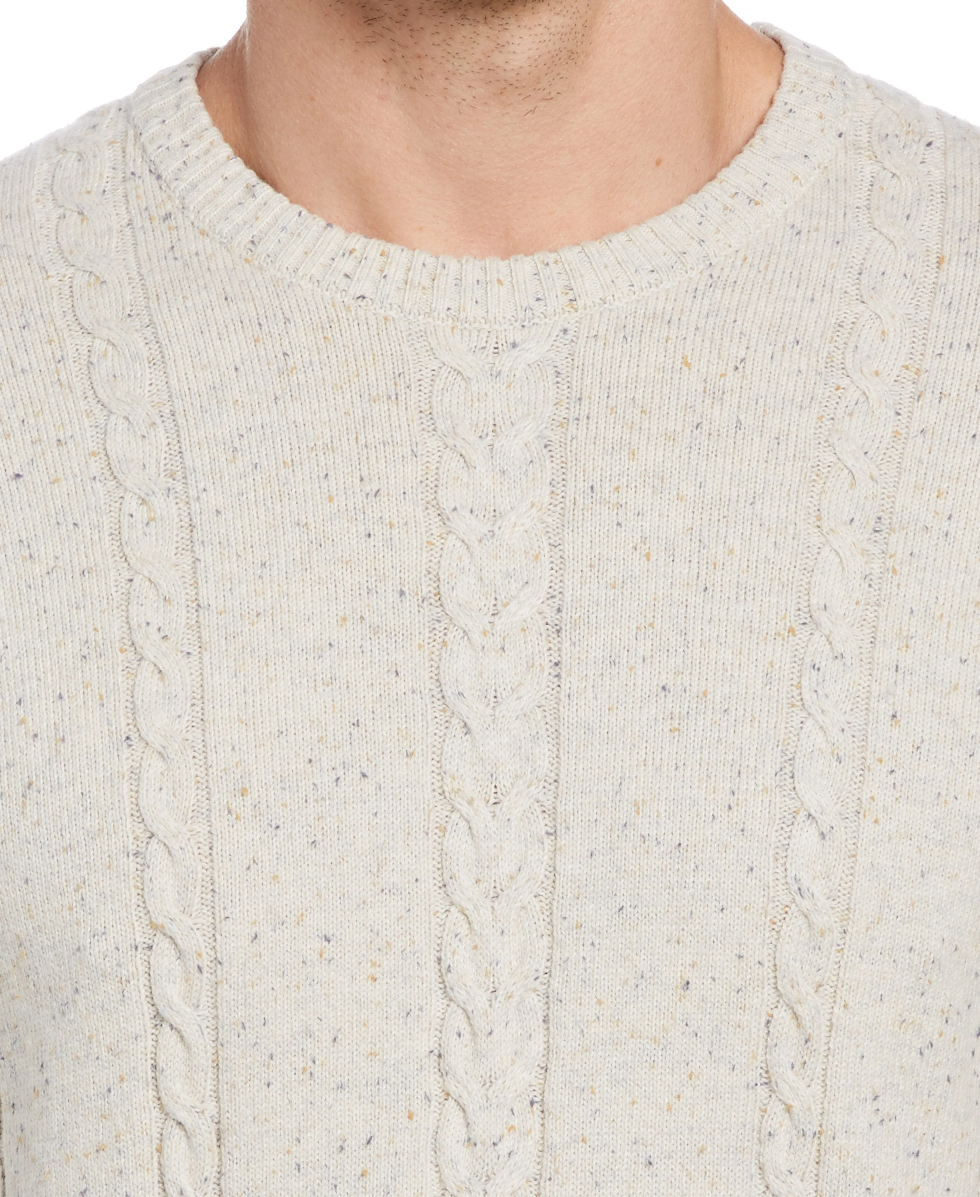 Donegal Cable Crew Neck Sweater