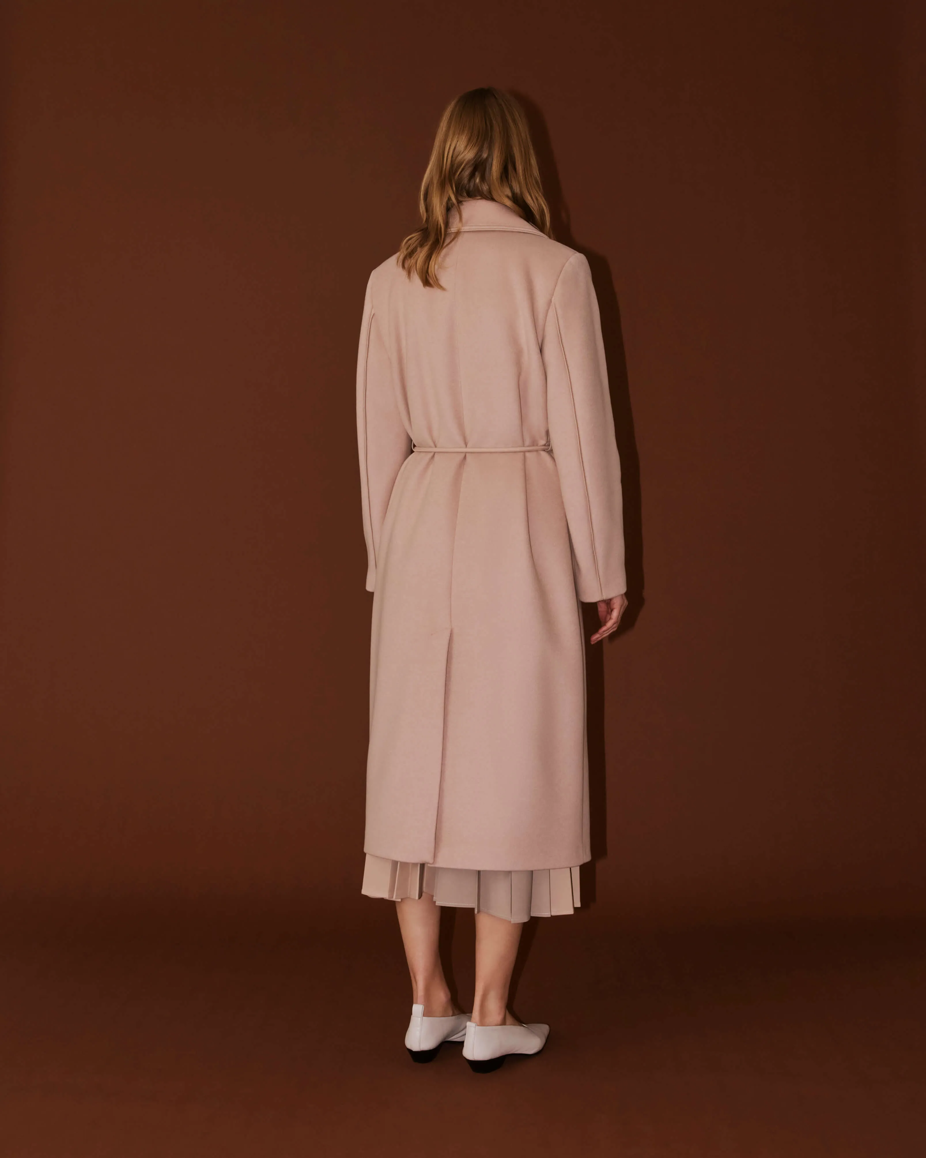DOUBLE BREASTED COAT WITH BELT