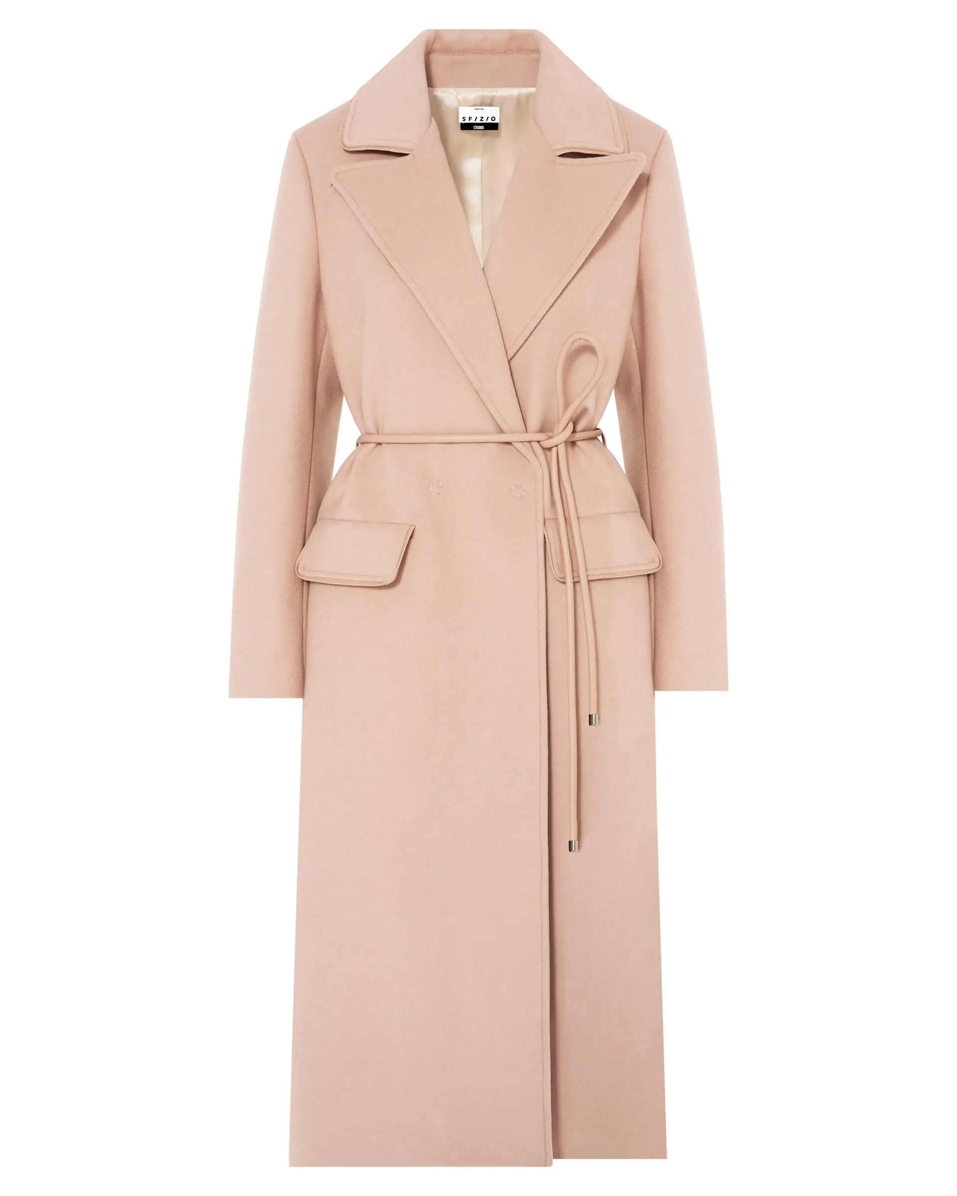 DOUBLE BREASTED COAT WITH BELT