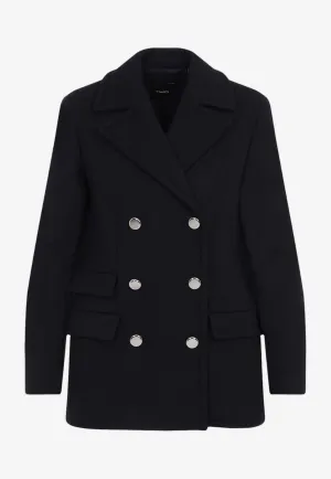 Double-Breasted Wool Coat