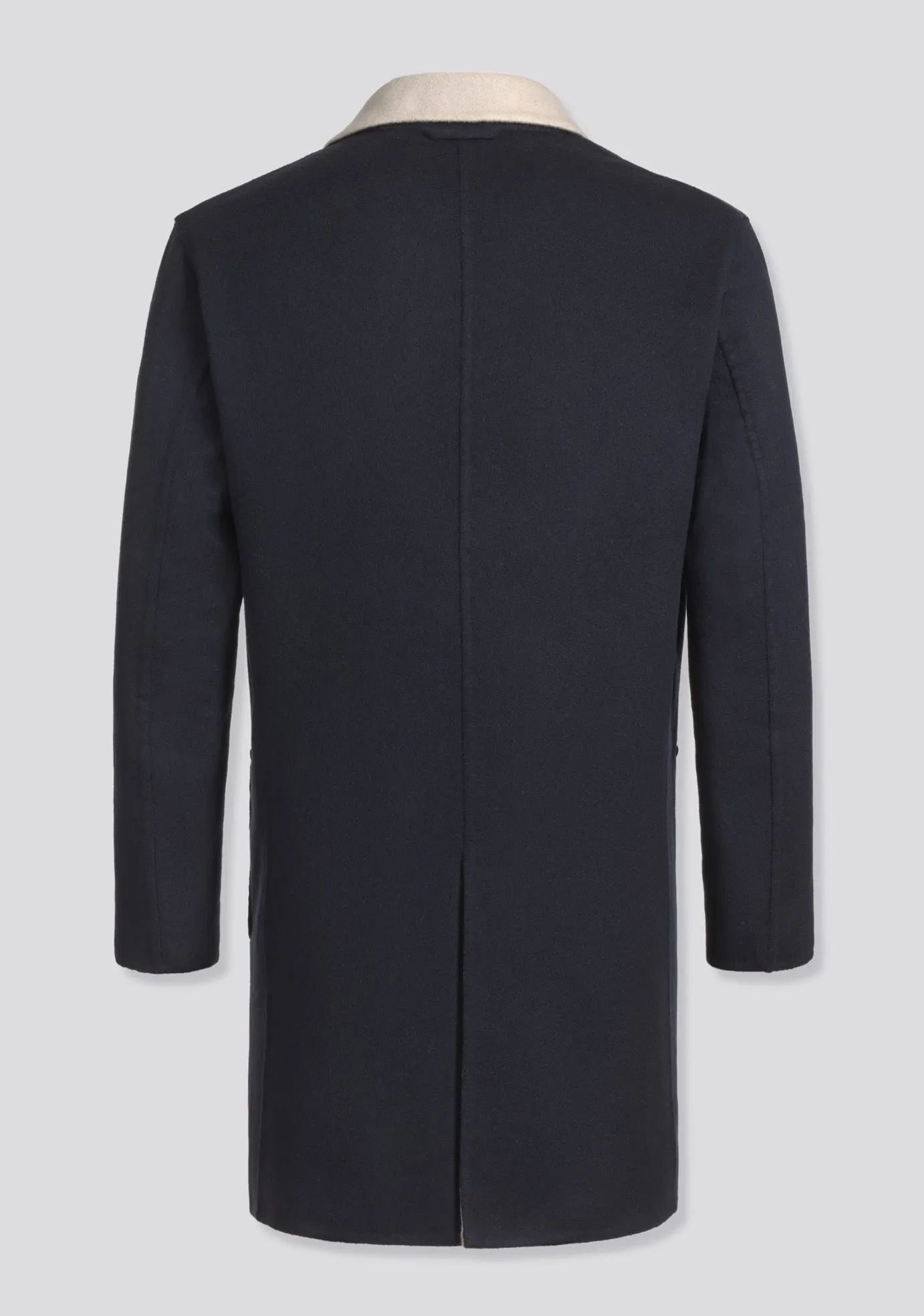 Double Sided white and blue Cashmere Winter Coat