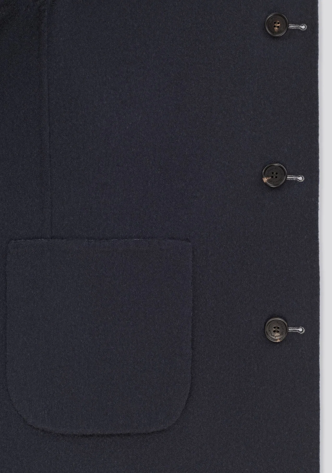 Double Sided white and blue Cashmere Winter Coat